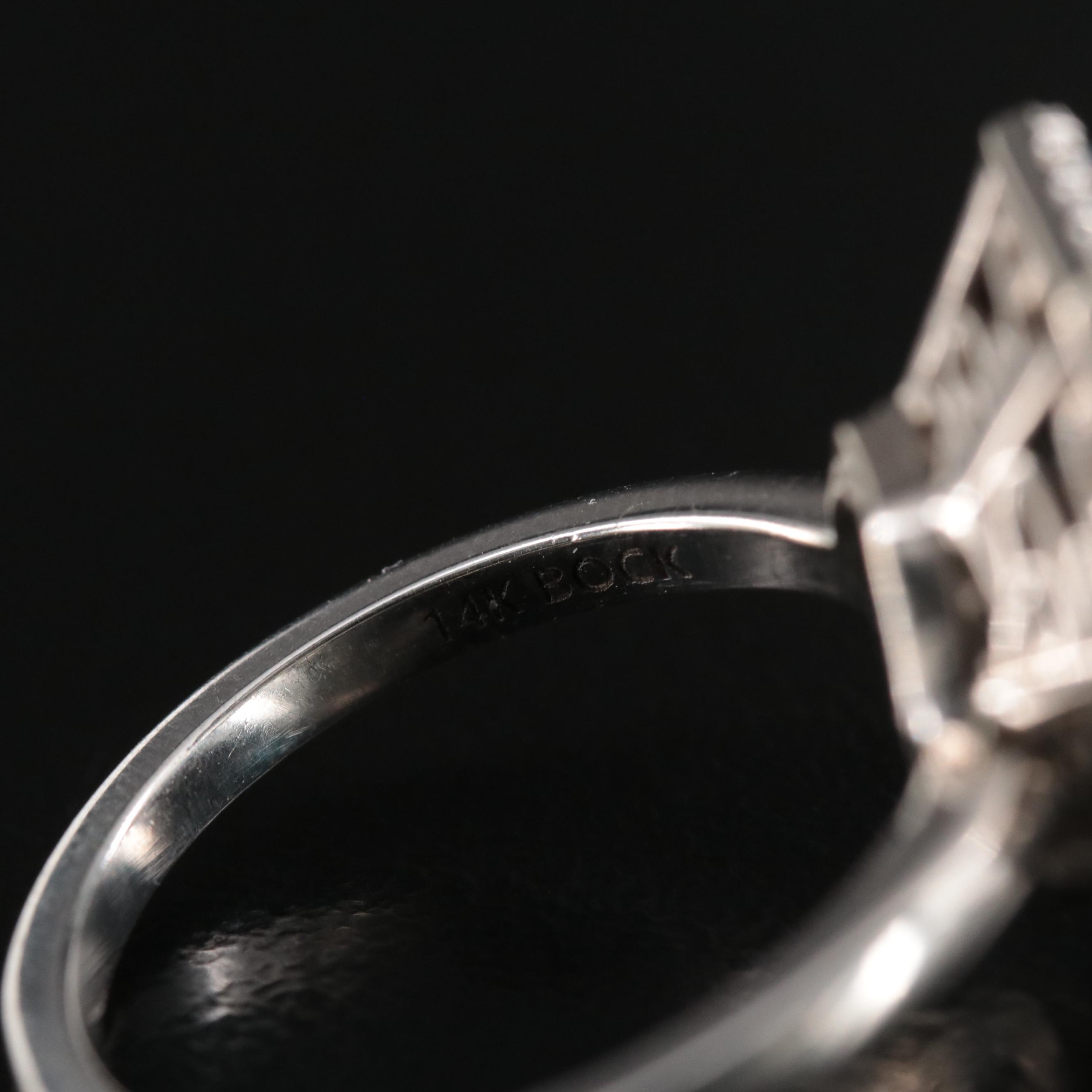 14K Blue Topaz and 0.32 CTW Diamond Ring