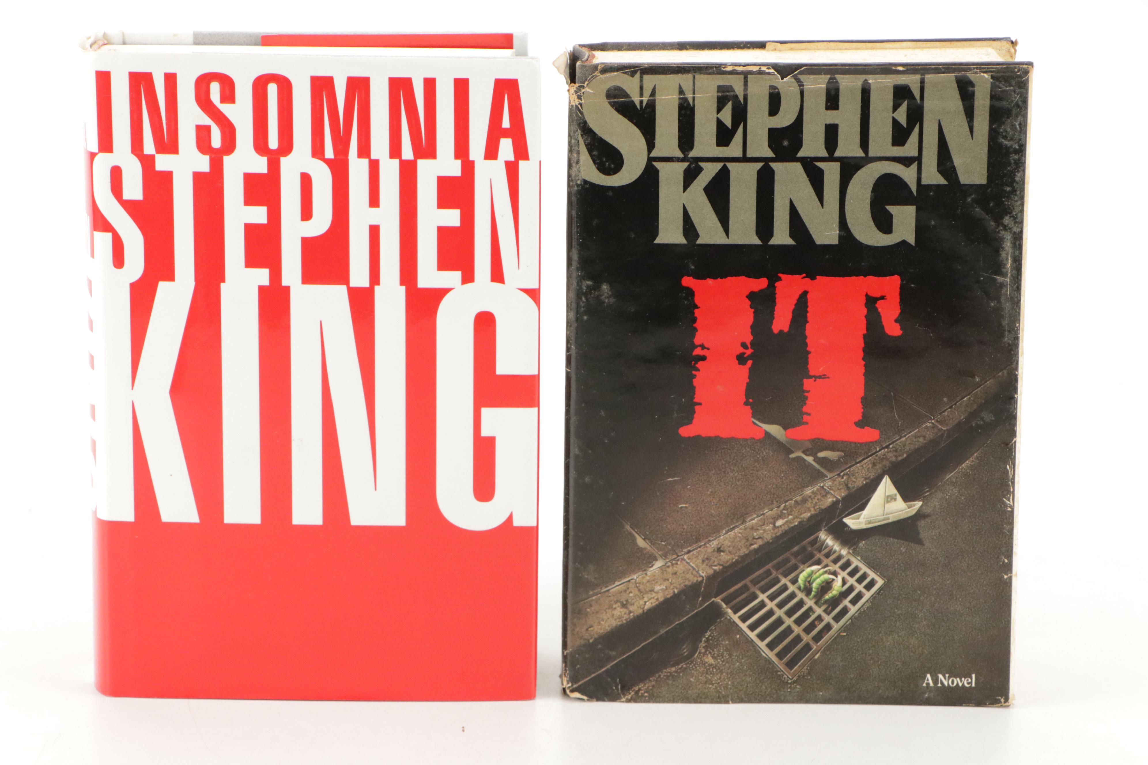 First Edition "Insomnia" with More Books by Stephen King