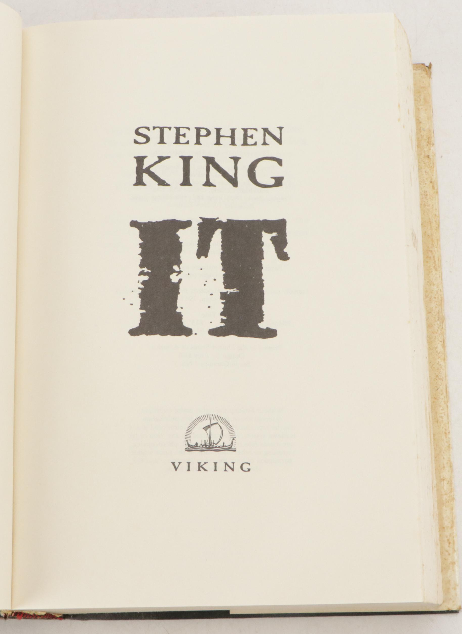 First Edition "Insomnia" with More Books by Stephen King