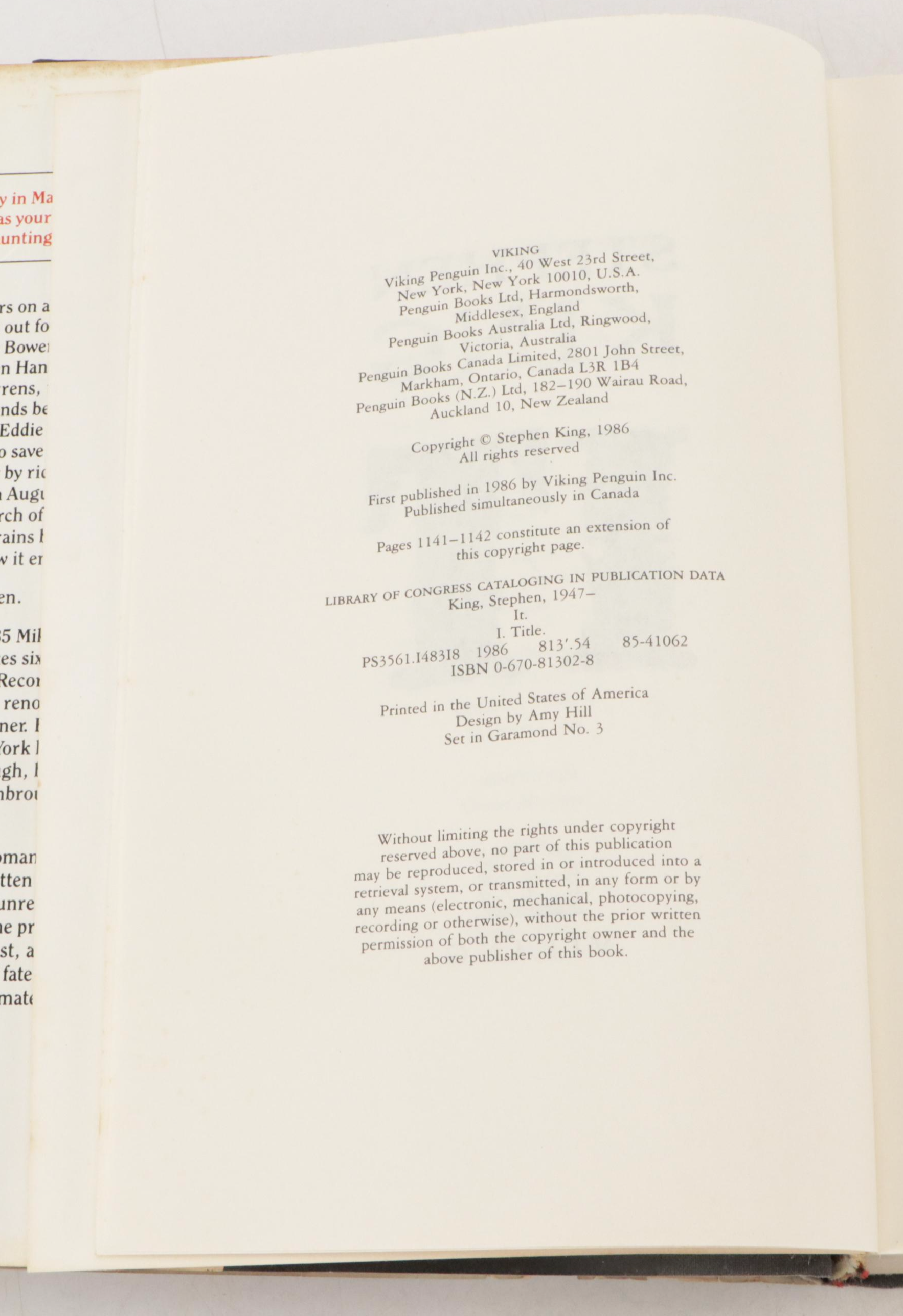 First Edition "Insomnia" with More Books by Stephen King