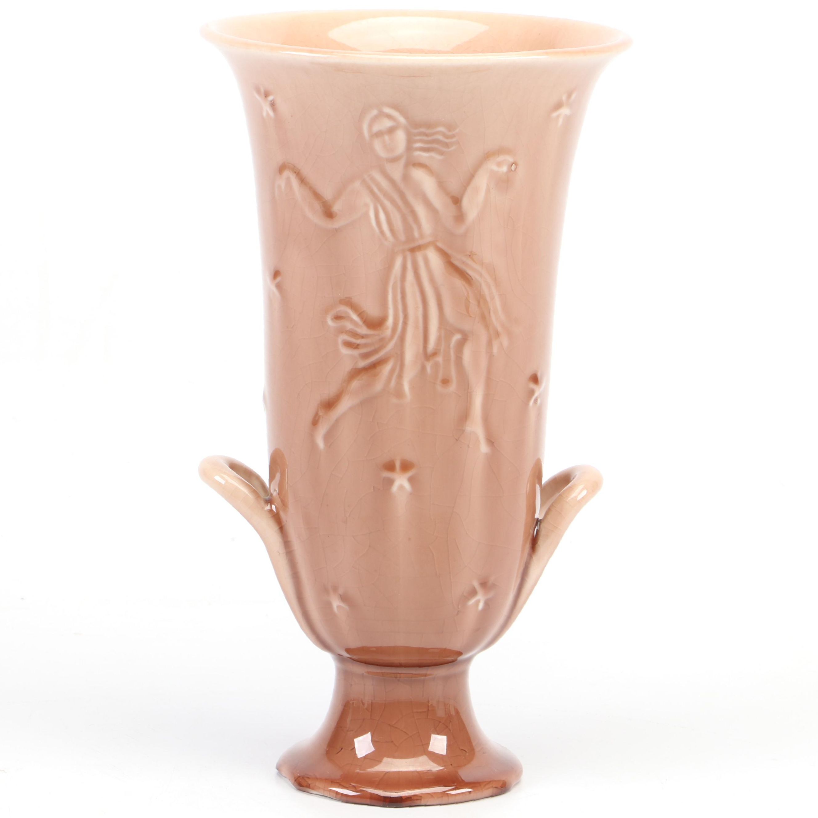 Rookwood Pottery Ceramic Handled Vase, 1946