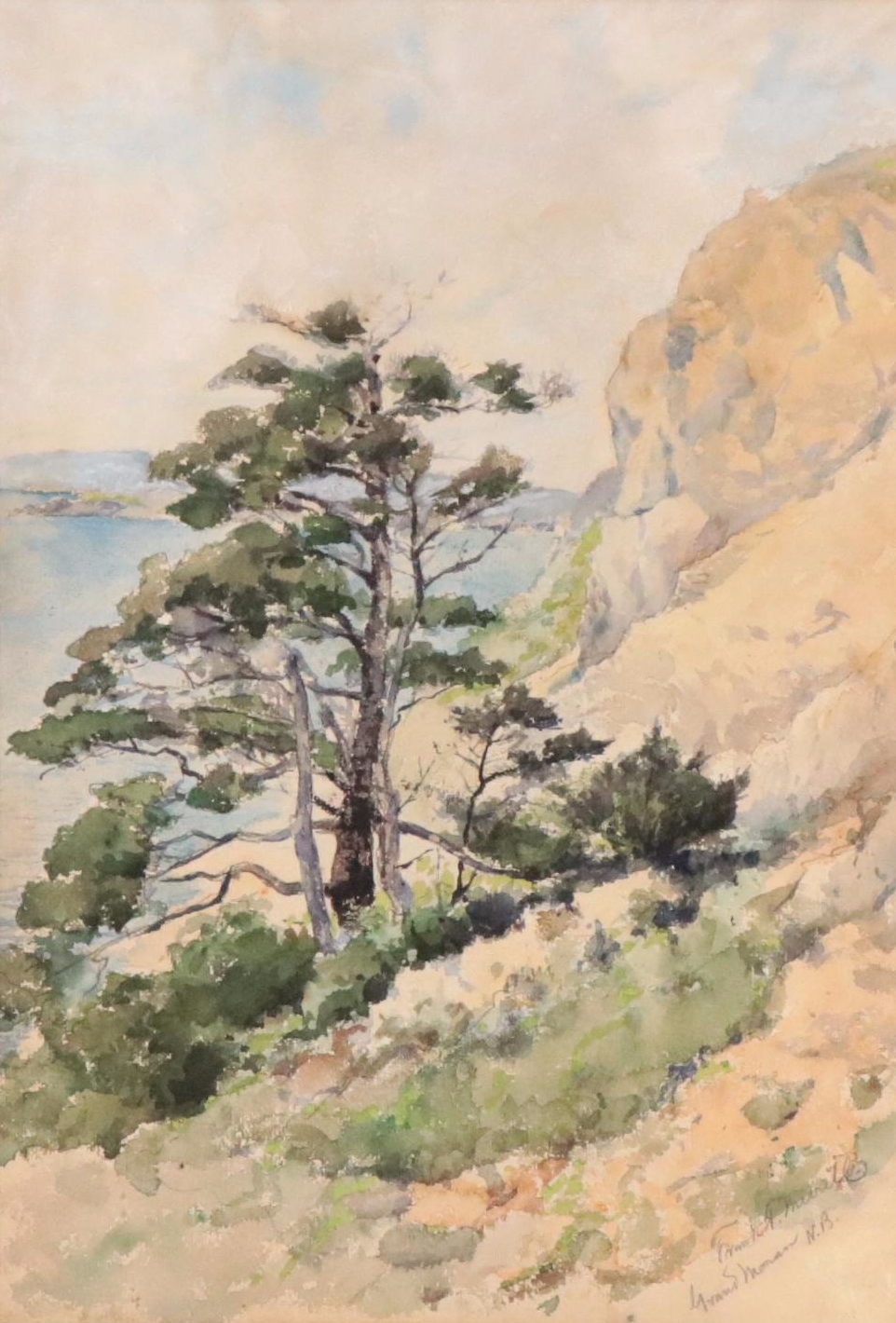 Frank T. Merrill Watercolor Painting "Grand Manan N.B.," Circa 1931