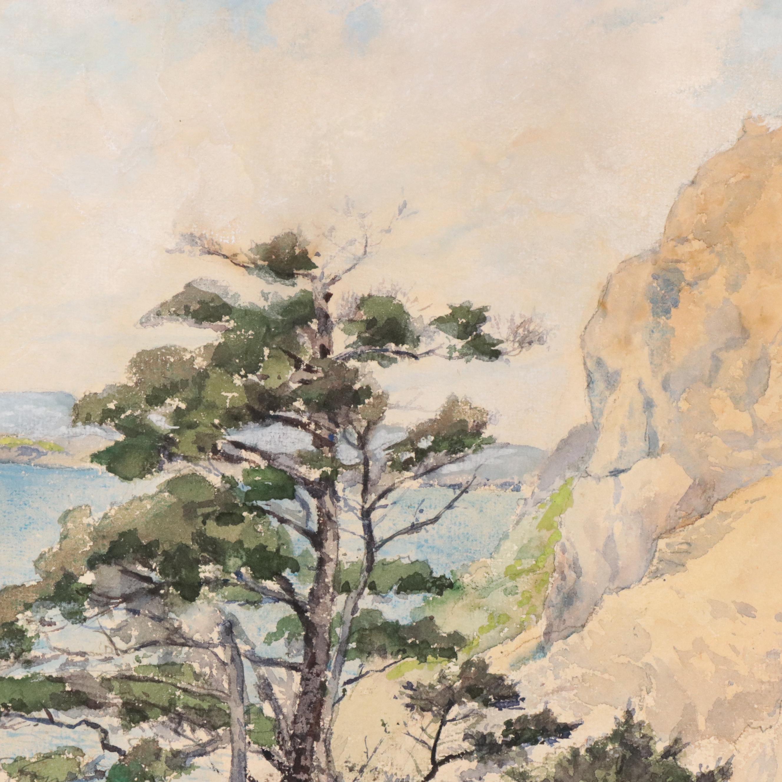 Frank T. Merrill Watercolor Painting "Grand Manan N.B.," Circa 1931