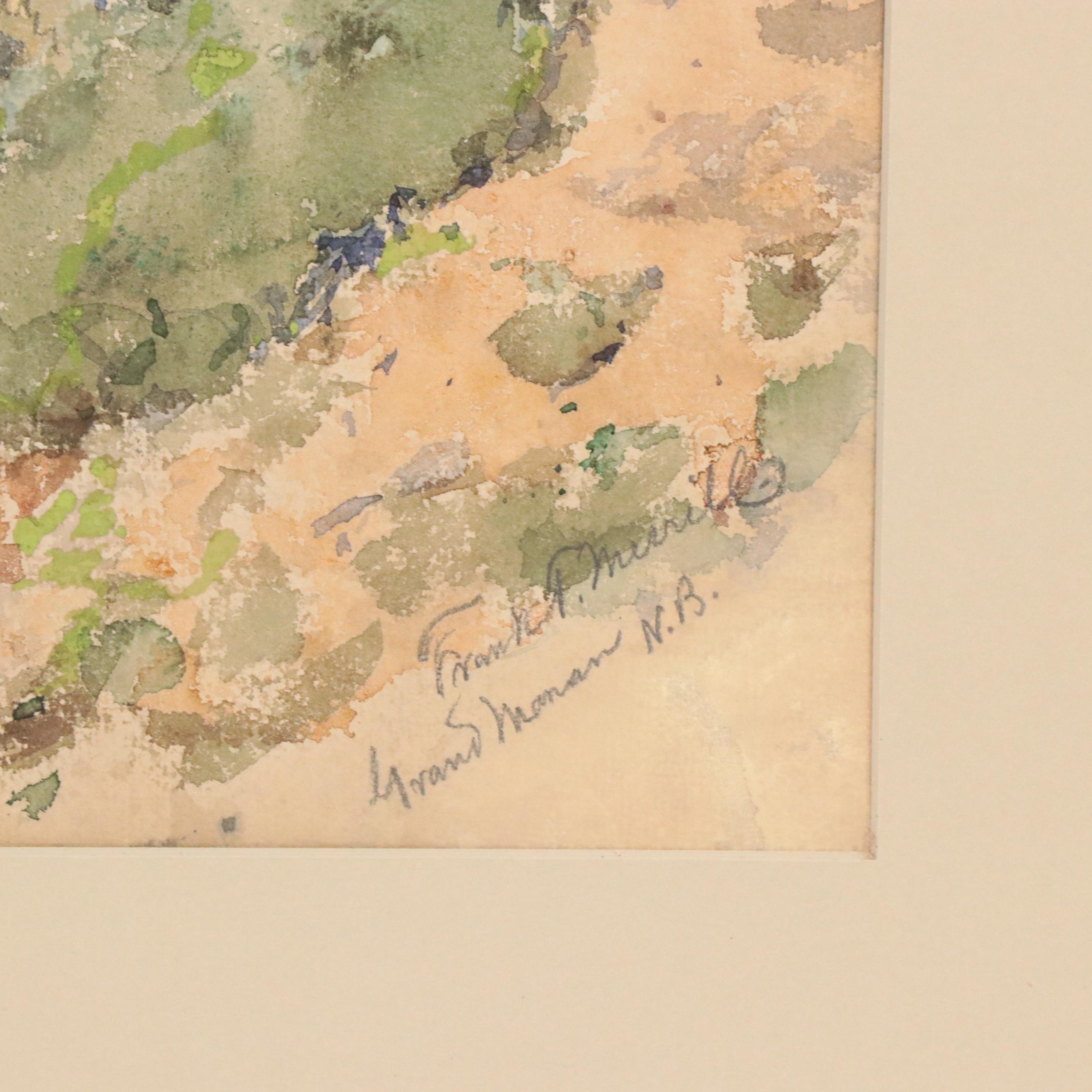Frank T. Merrill Watercolor Painting "Grand Manan N.B.," Circa 1931