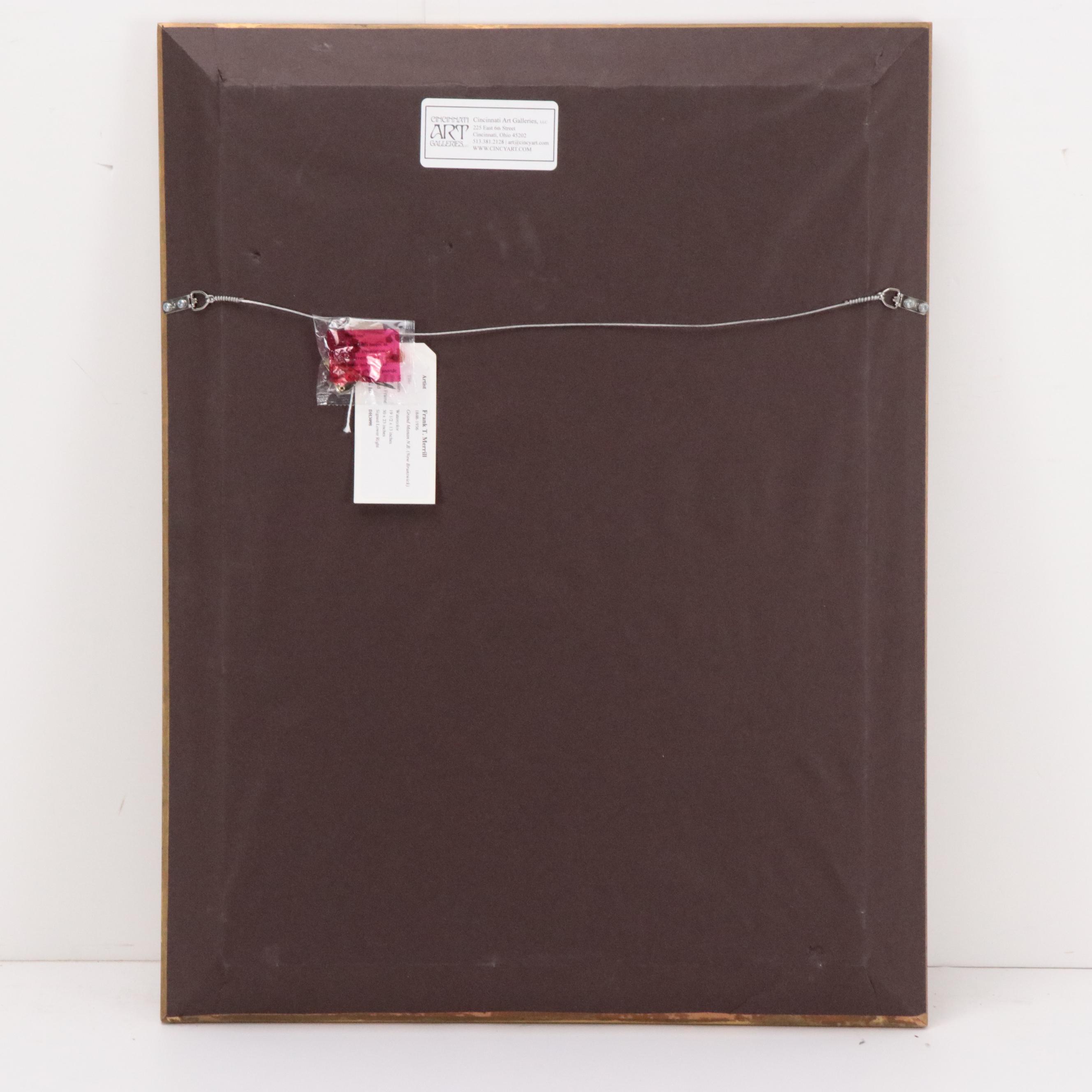 Frank T. Merrill Watercolor Painting "Grand Manan N.B.," Circa 1931