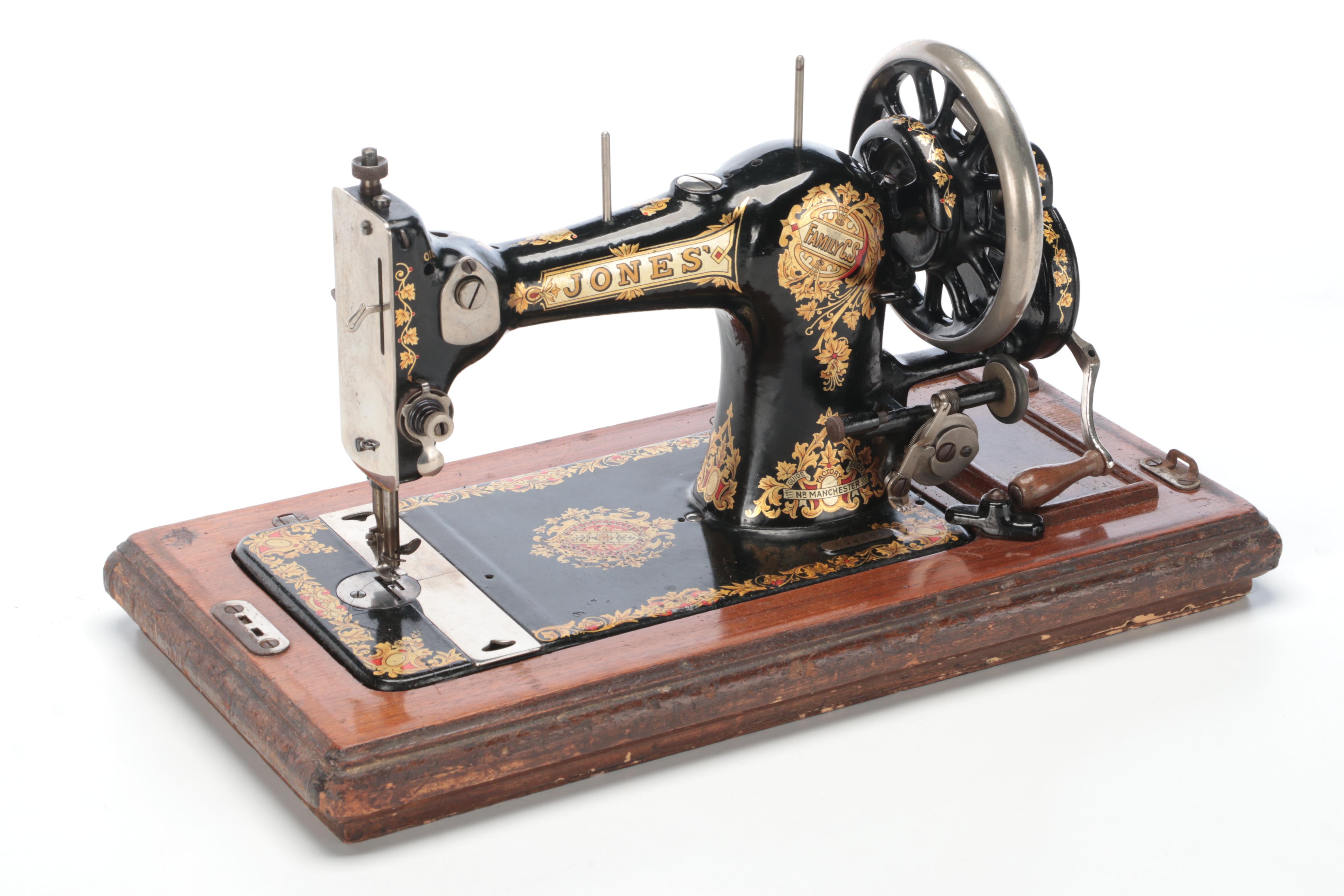 Jones' Sewing Machine Co. Ltd. "Cylinder Shuttle" Metal Sewing Machine