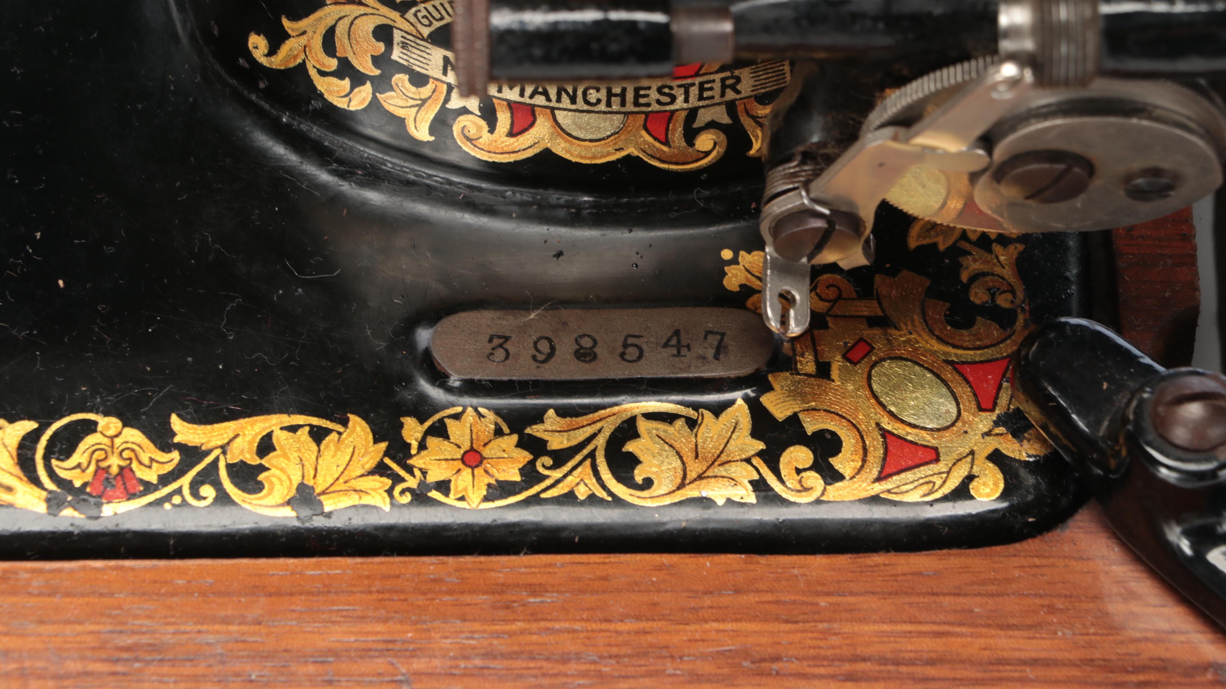 Jones' Sewing Machine Co. Ltd. "Cylinder Shuttle" Metal Sewing Machine