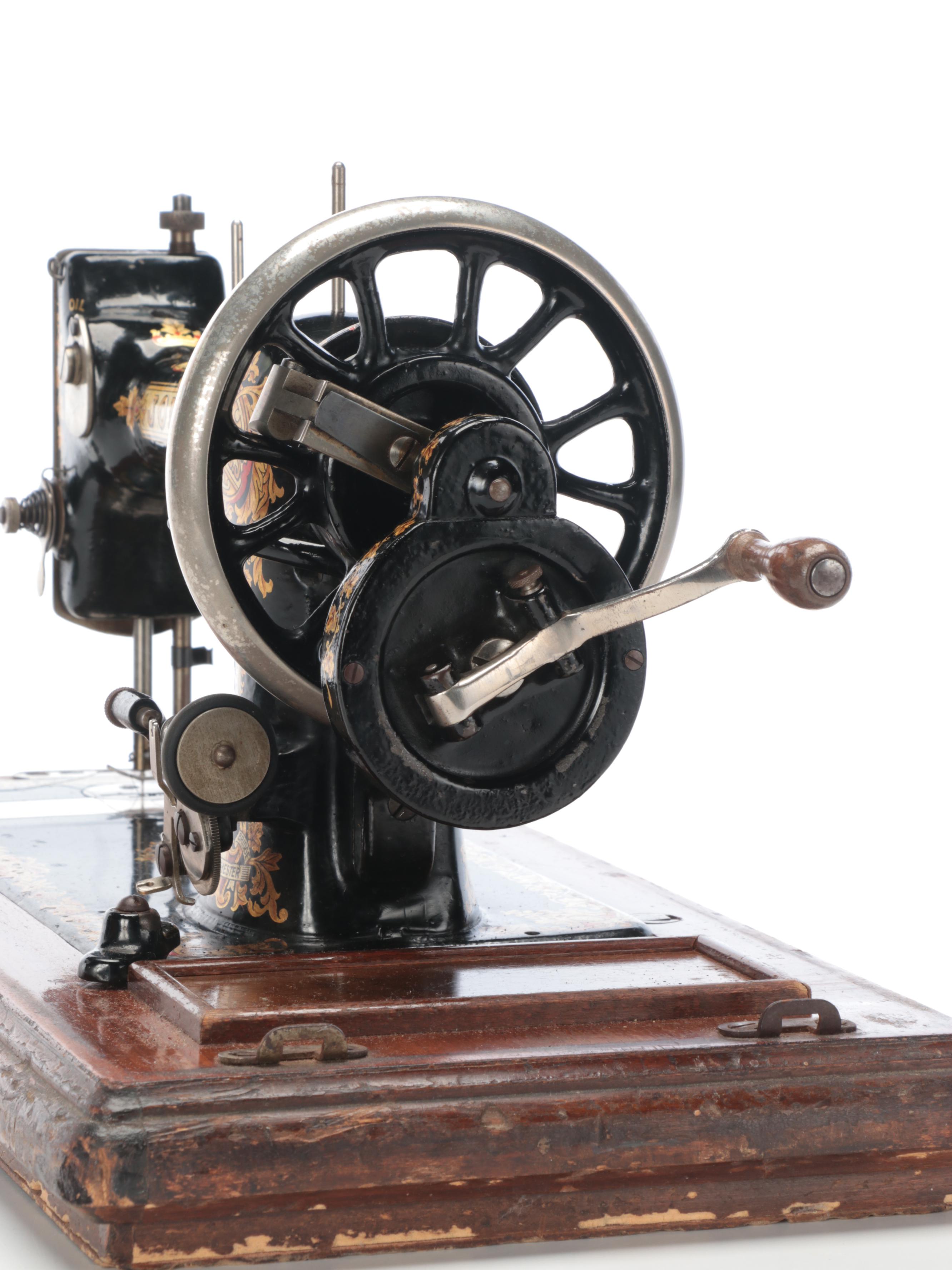 Jones' Sewing Machine Co. Ltd. "Cylinder Shuttle" Metal Sewing Machine