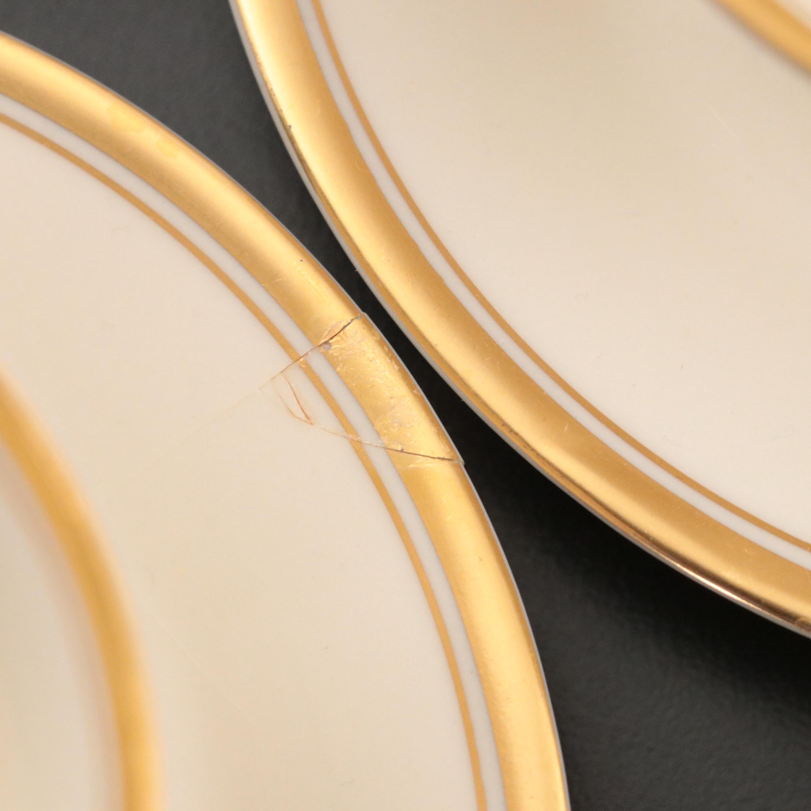 Syracuse China Old Ivory Gilt Rim Dinnerware and Serving Pieces