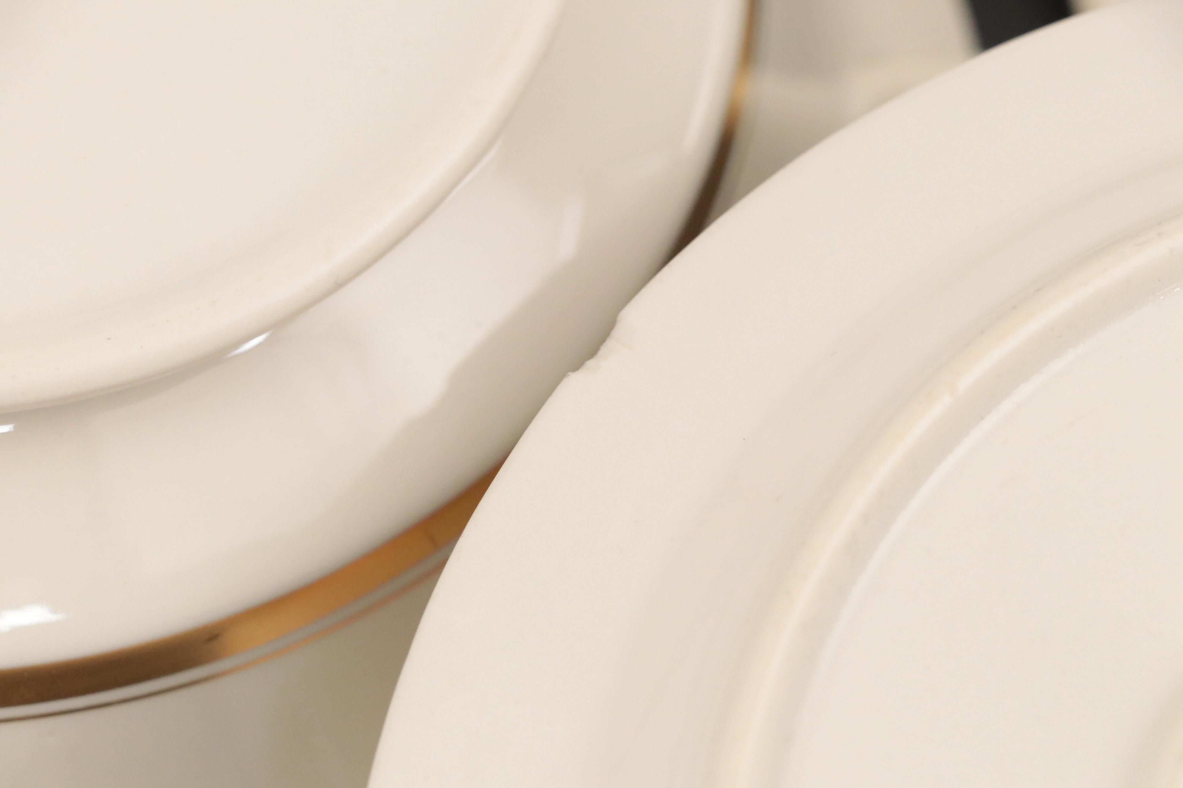 Syracuse China Old Ivory Gilt Rim Dinnerware and Serving Pieces