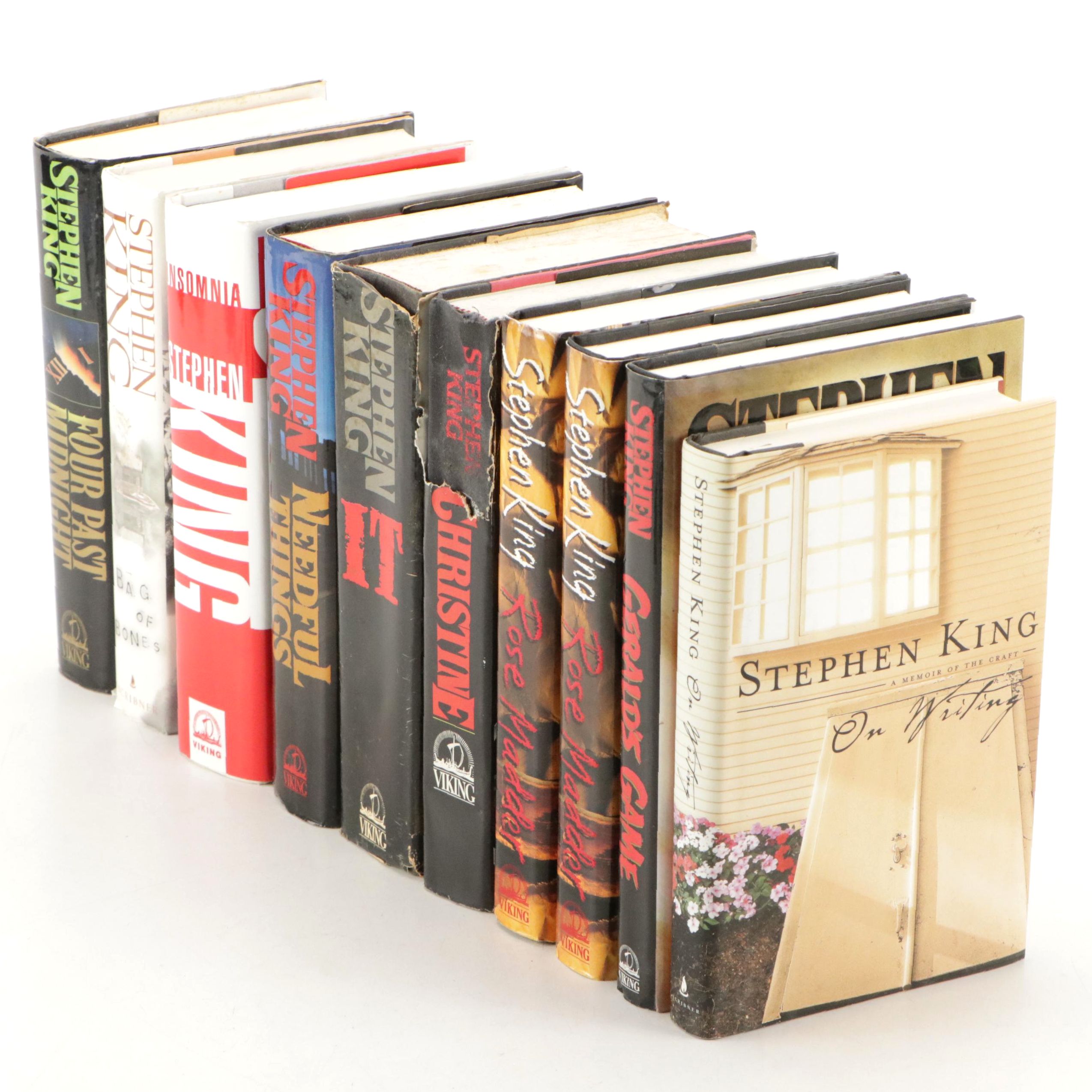 First Edition "Insomnia" with More Books by Stephen King