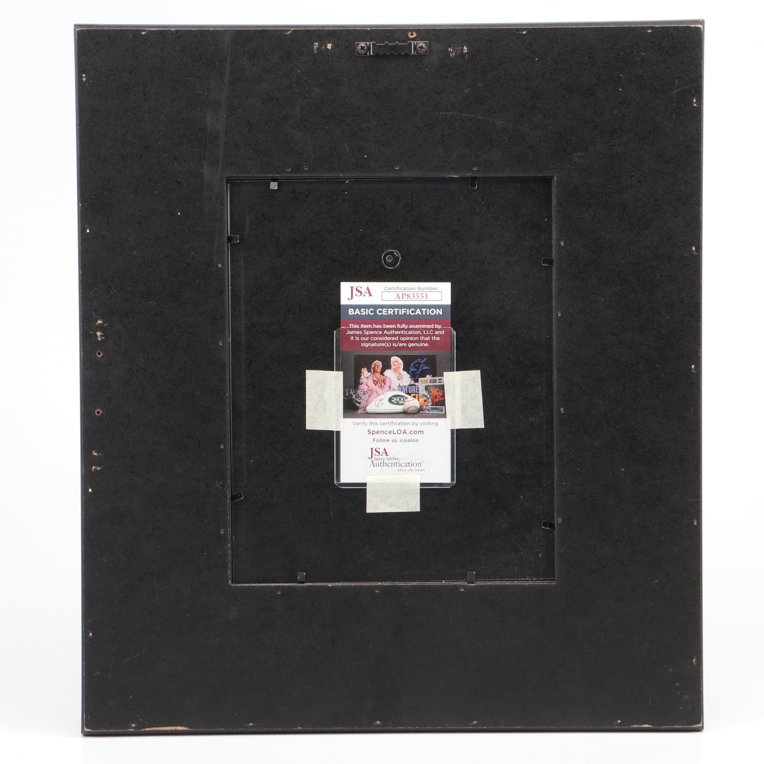 Clayton Moore Signed "The Lone Ranger" Framed Print