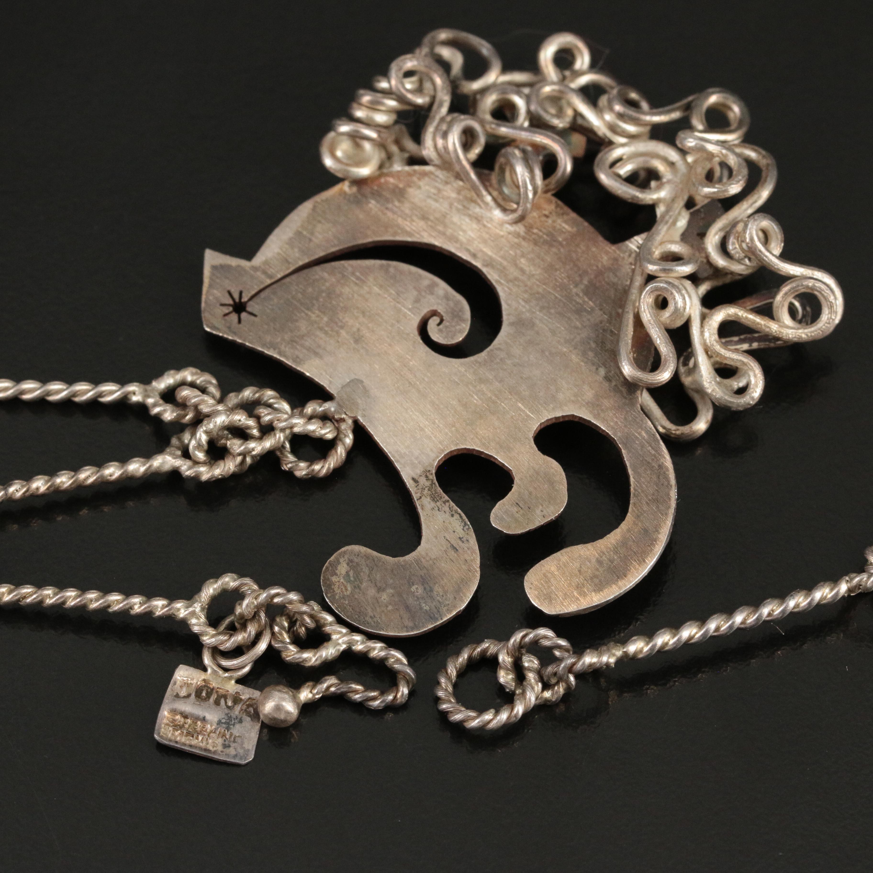 Mexican Sterling Bird Necklace