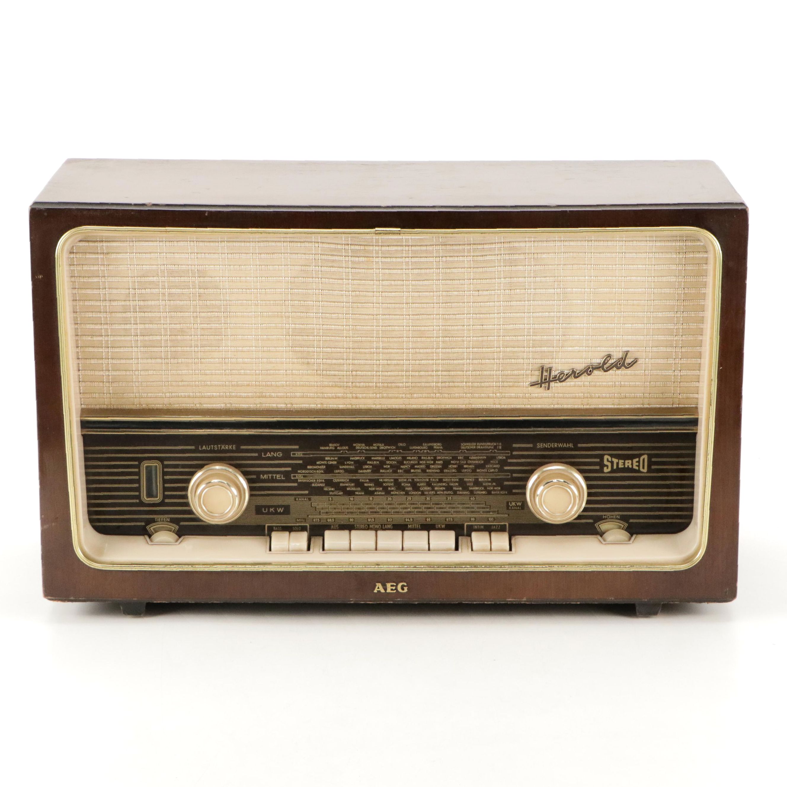 AEG West Germany "Super Harold"  Broadcast Receiver Radio, Mid-20th Century