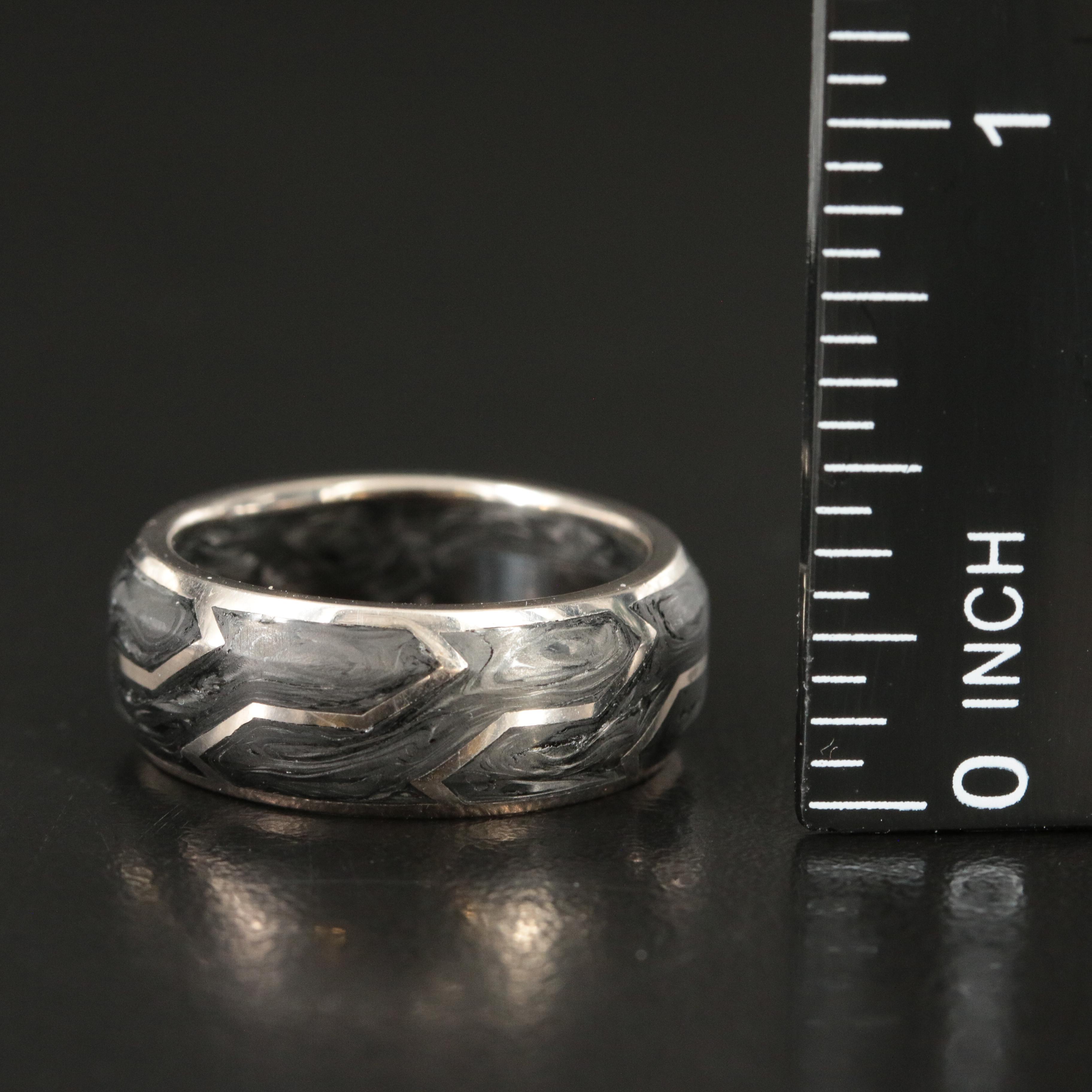 David Yurman 18K Forged Carbon Band