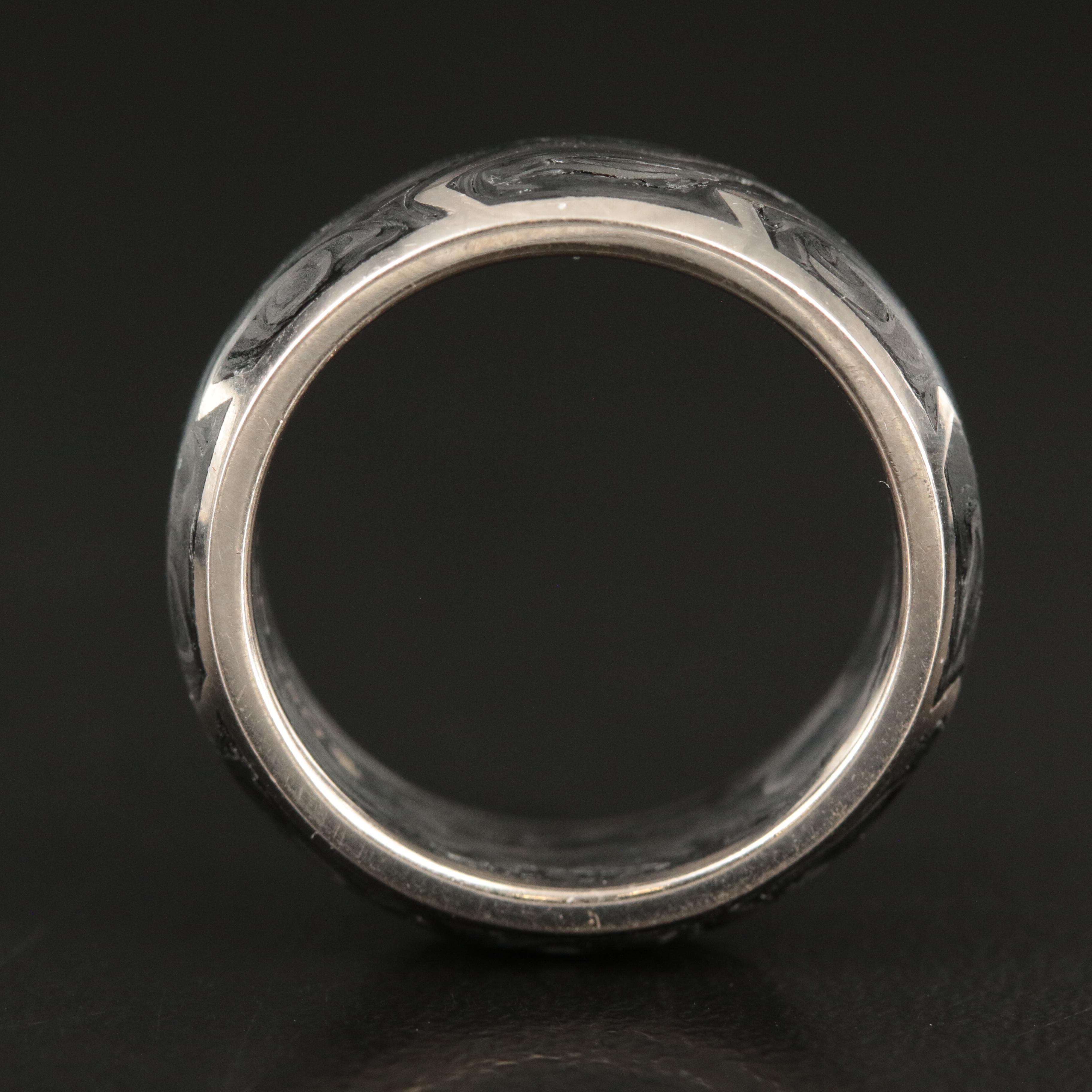 David Yurman 18K Forged Carbon Band