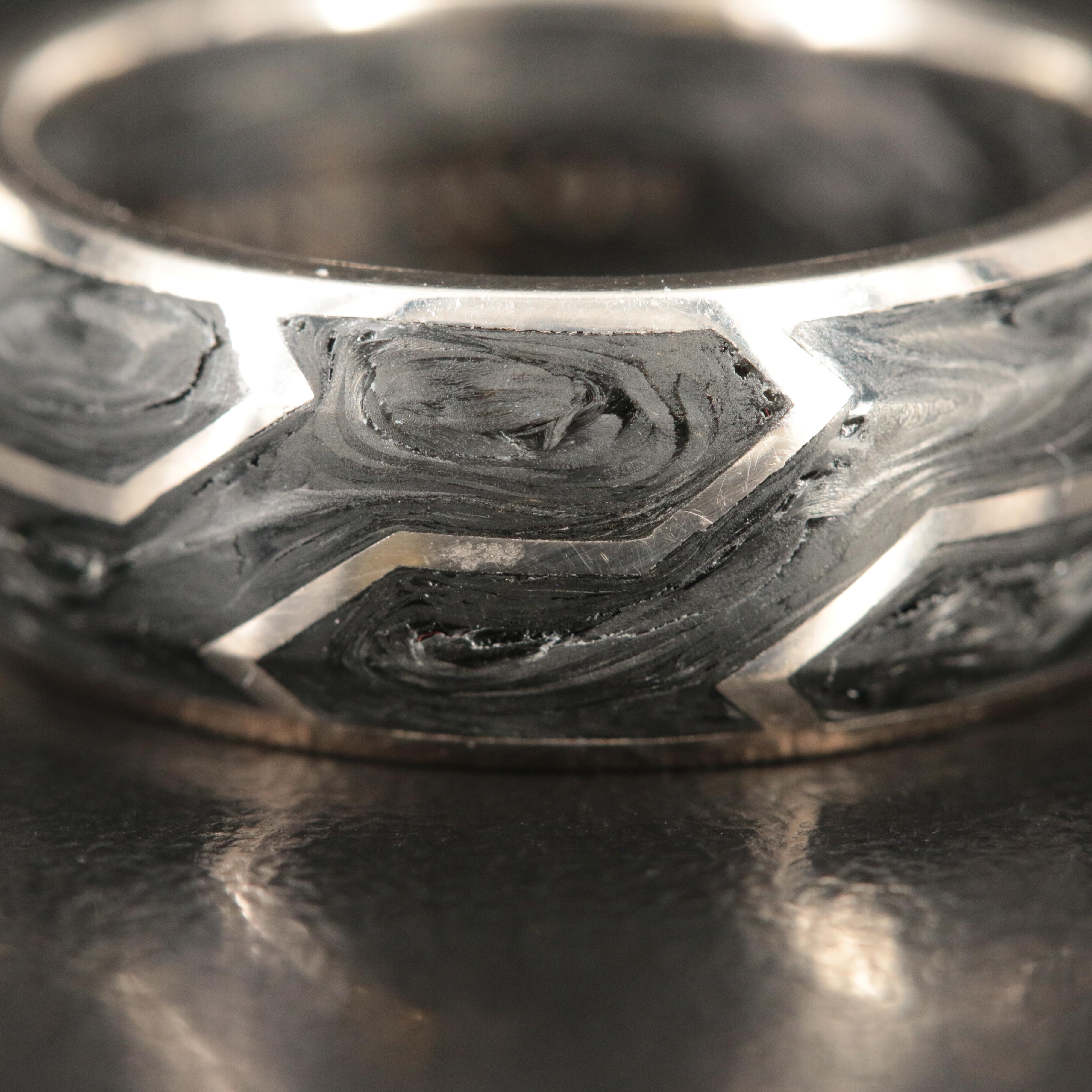 David Yurman 18K Forged Carbon Band