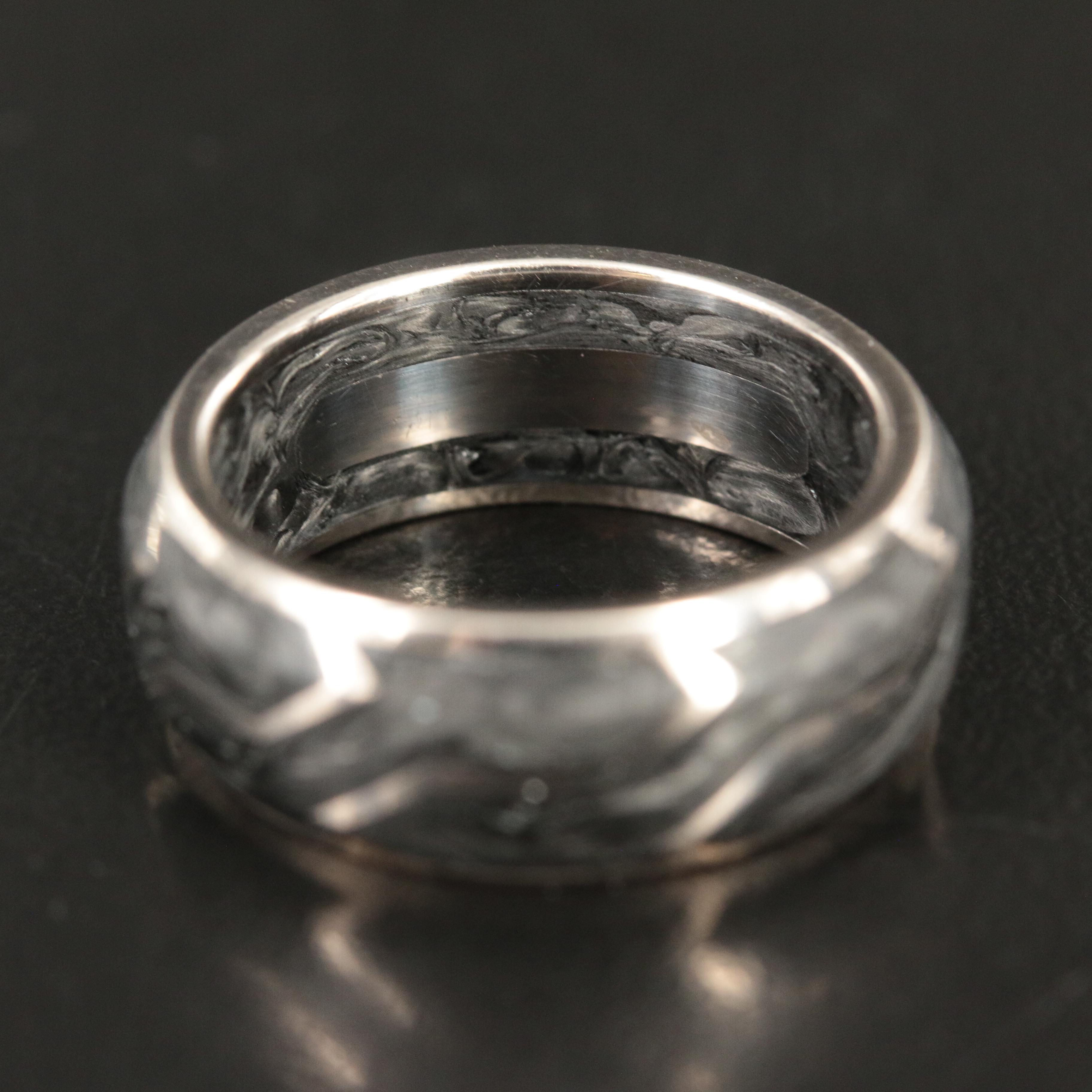 David Yurman 18K Forged Carbon Band