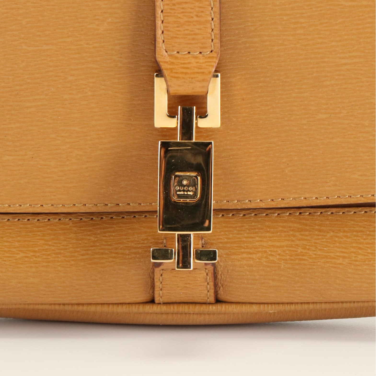 Gucci Deep Tan Leather Shoulder Bag