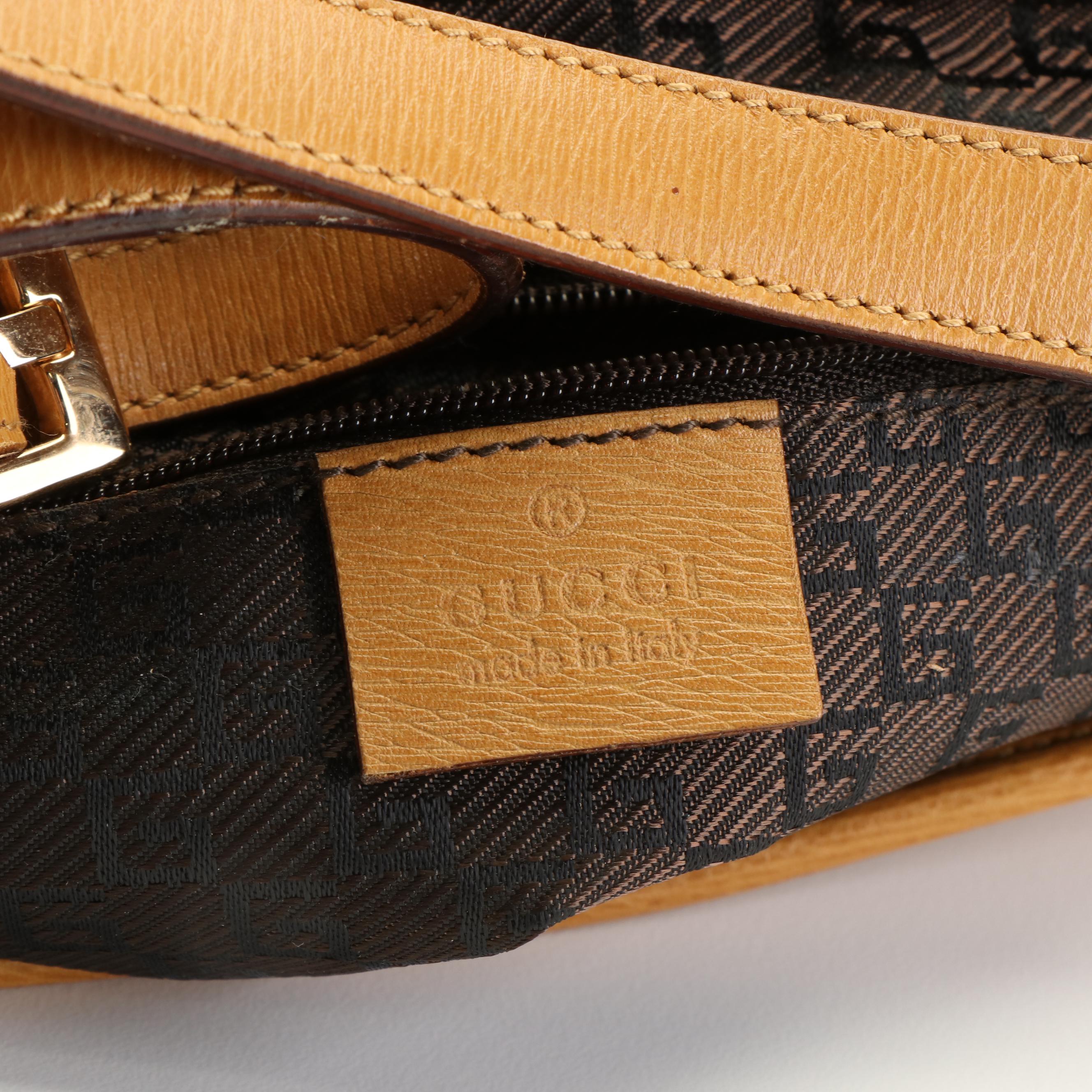 Gucci Deep Tan Leather Shoulder Bag