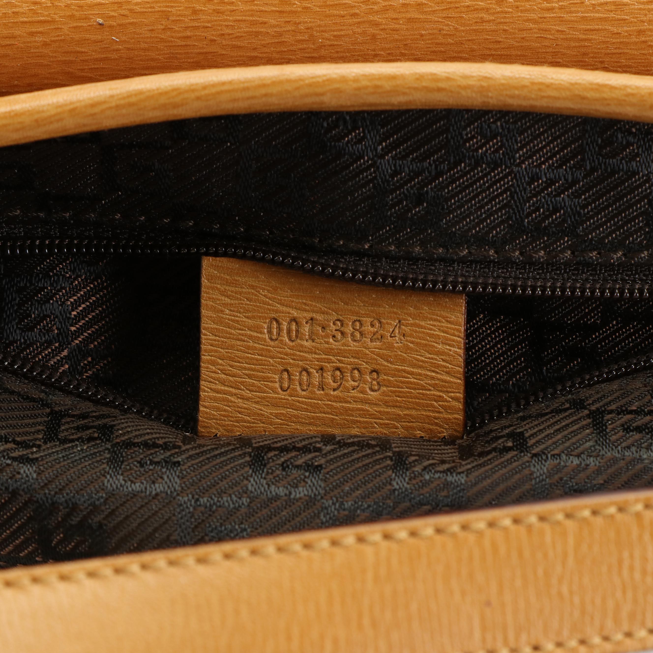 Gucci Deep Tan Leather Shoulder Bag