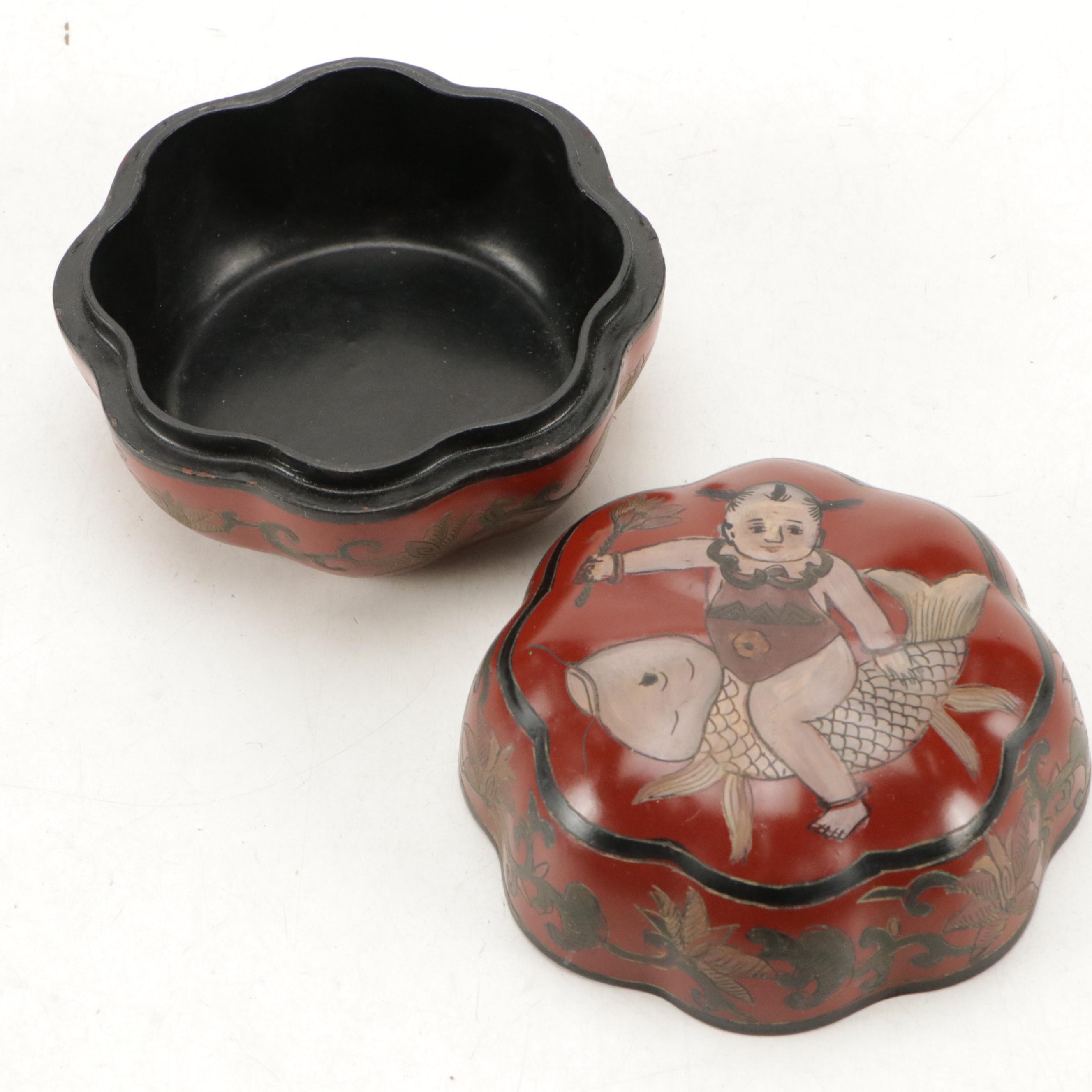 East Asian Lacquered and Hand-Painted Boxes