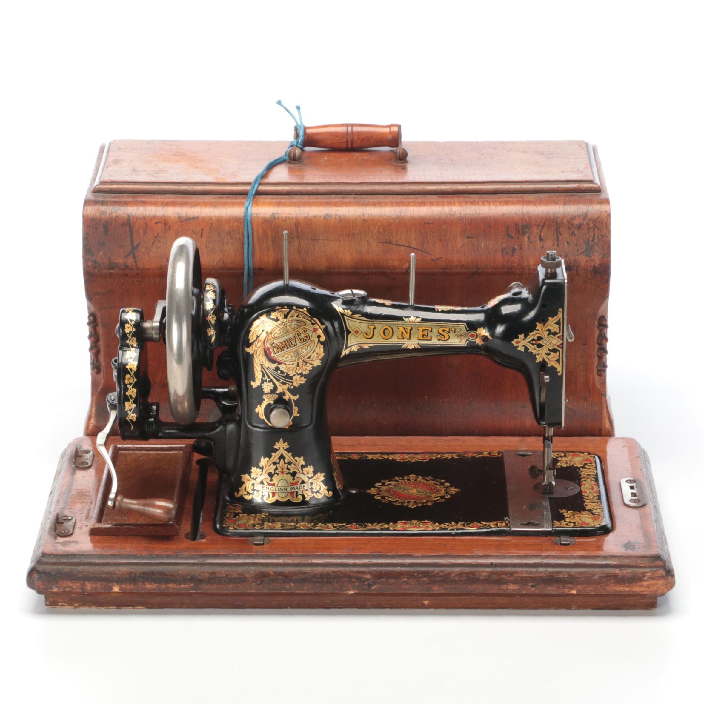 Jones' Sewing Machine Co. Ltd. "Cylinder Shuttle" Metal Sewing Machine