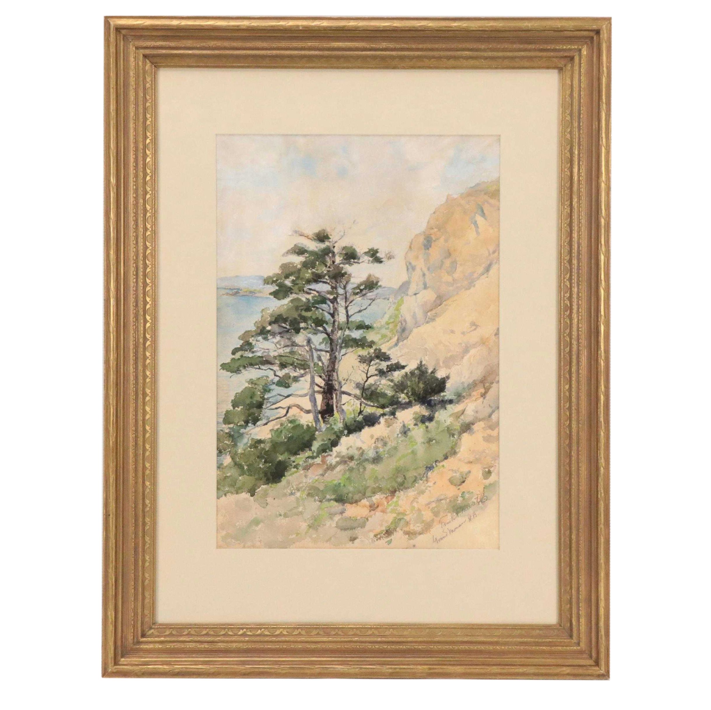 Frank T. Merrill Watercolor Painting "Grand Manan N.B.," Circa 1931