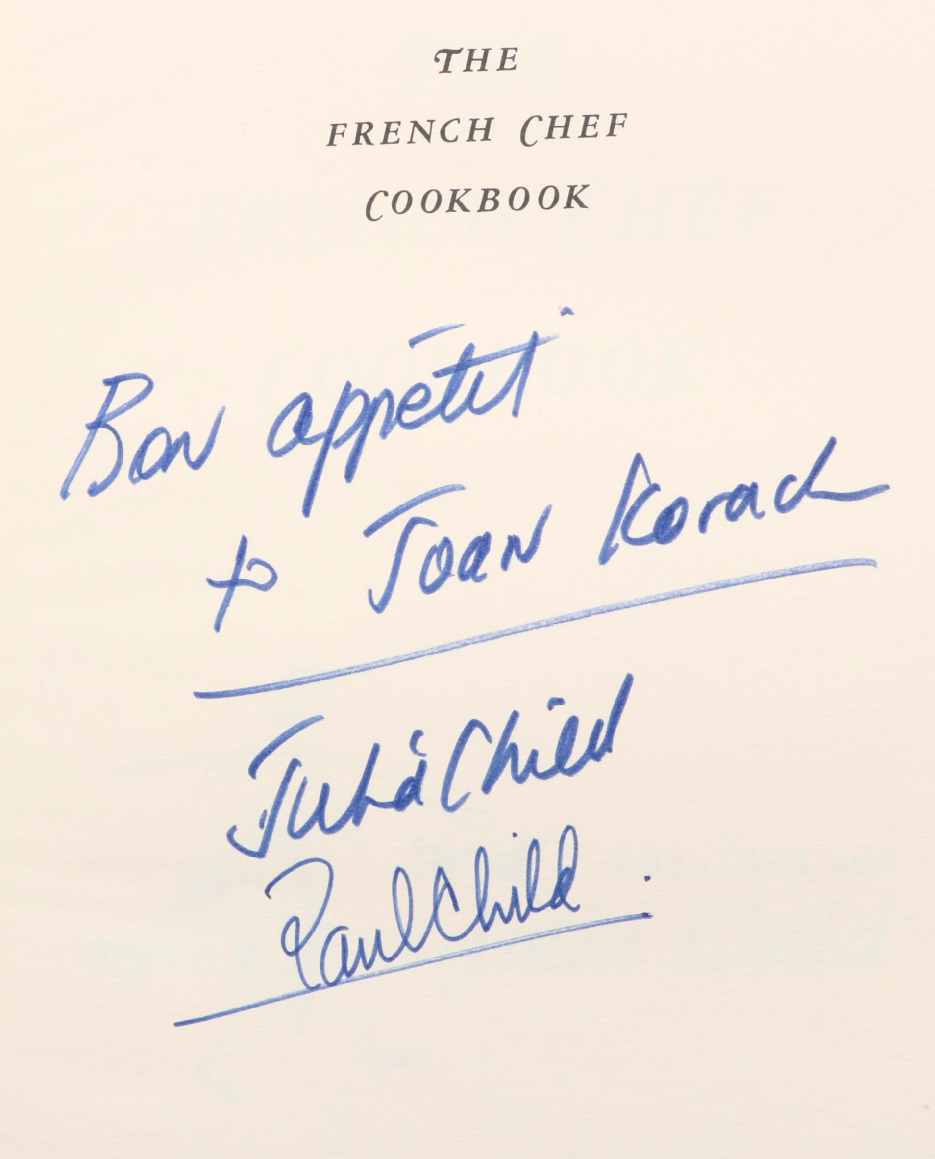 Double Signed First Edition "The French Chef Cookbook" by Julia Child, 1968