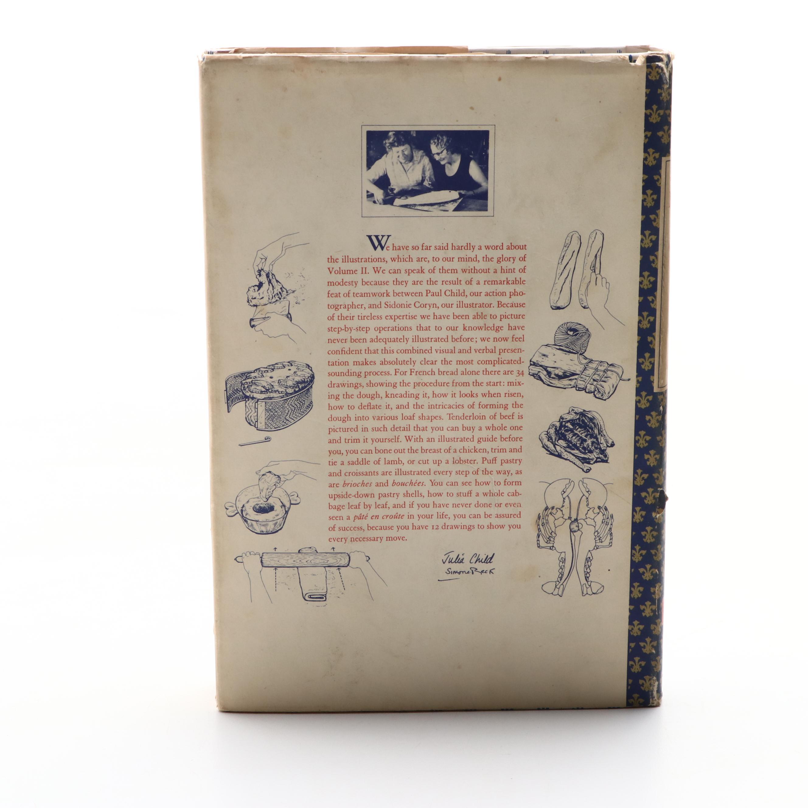 Double Signed "Mastering the Art of French Cooking" Vol. II by Child and Beck