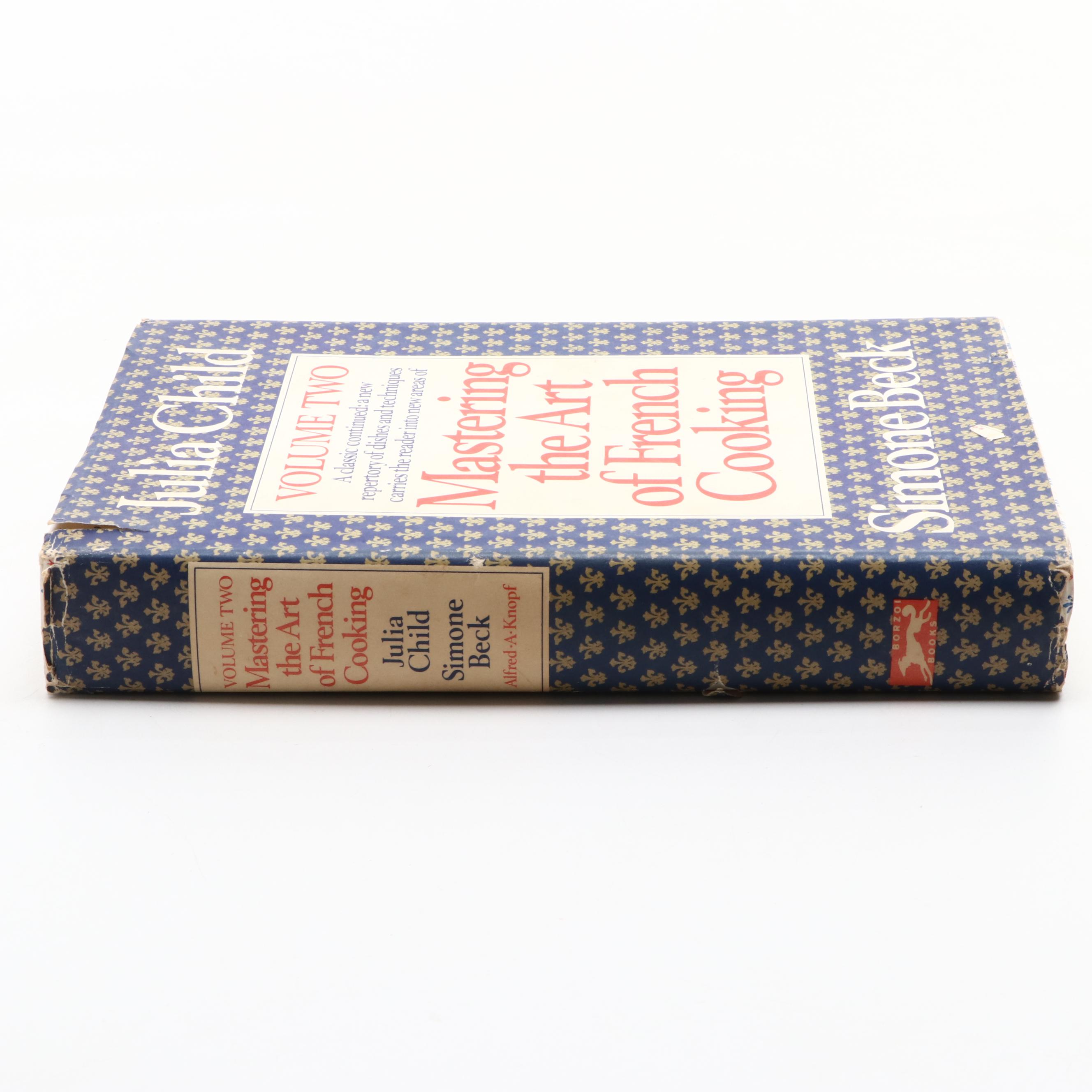 Double Signed "Mastering the Art of French Cooking" Vol. II by Child and Beck