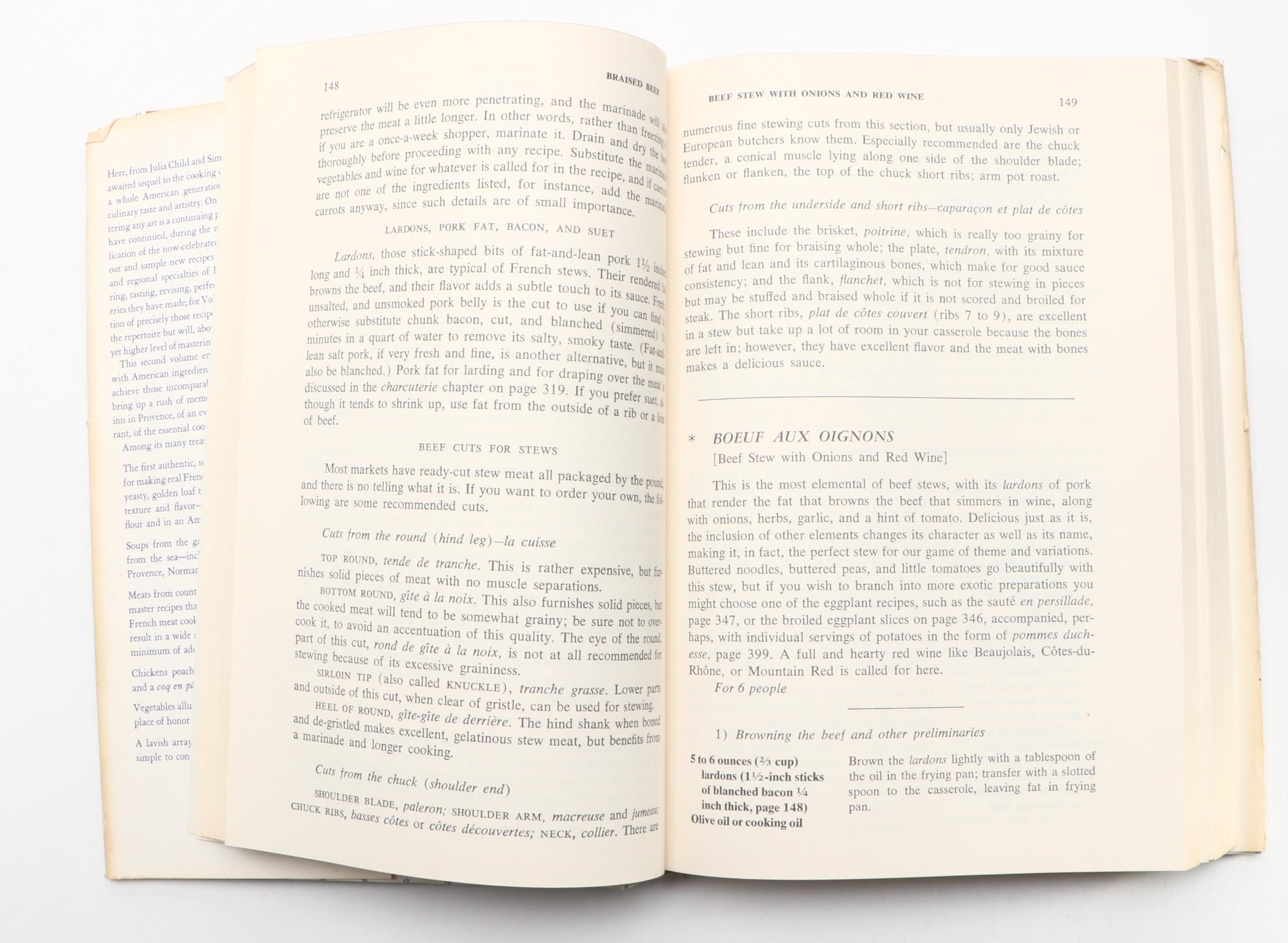 Double Signed "Mastering the Art of French Cooking" Vol. II by Child and Beck