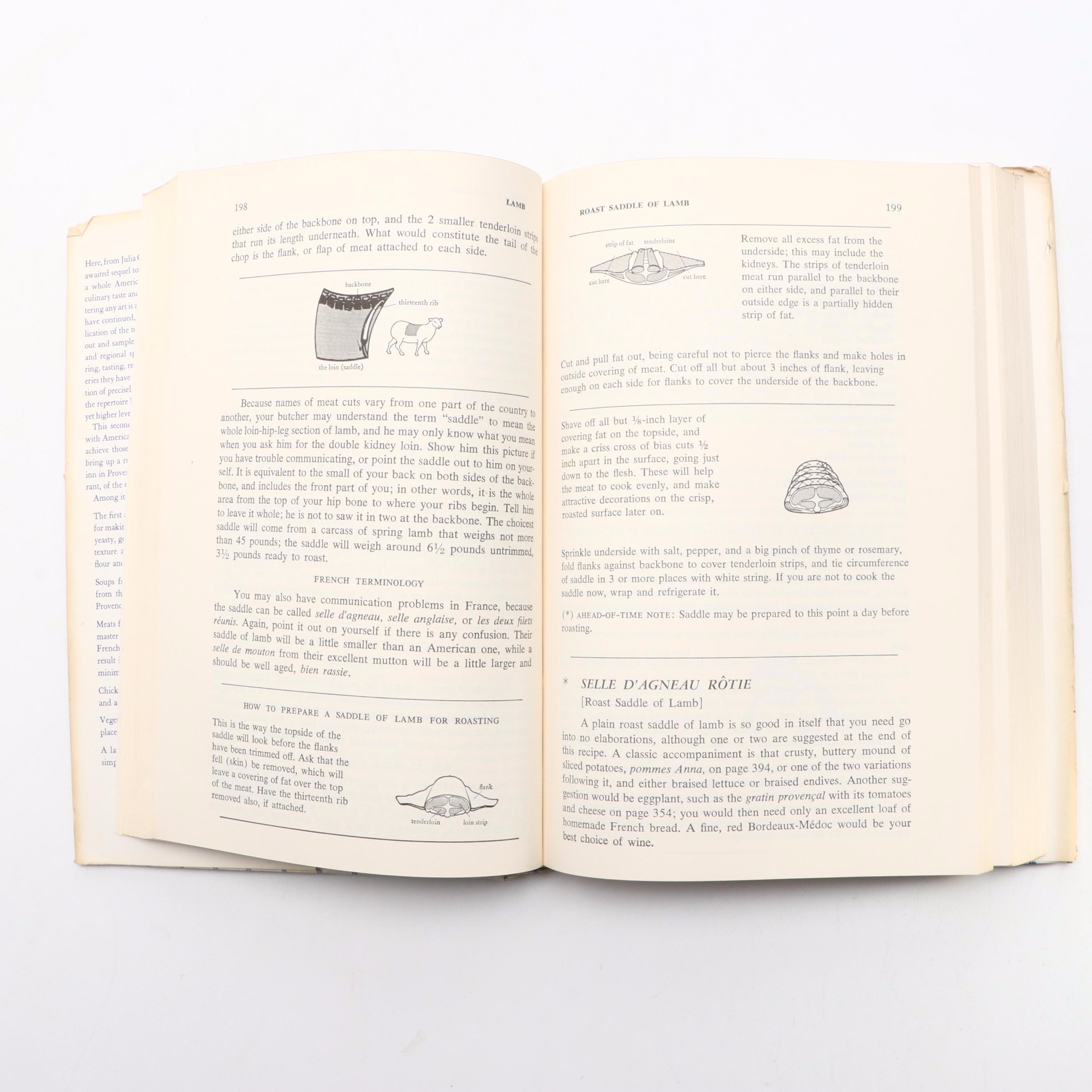 Double Signed "Mastering the Art of French Cooking" Vol. II by Child and Beck