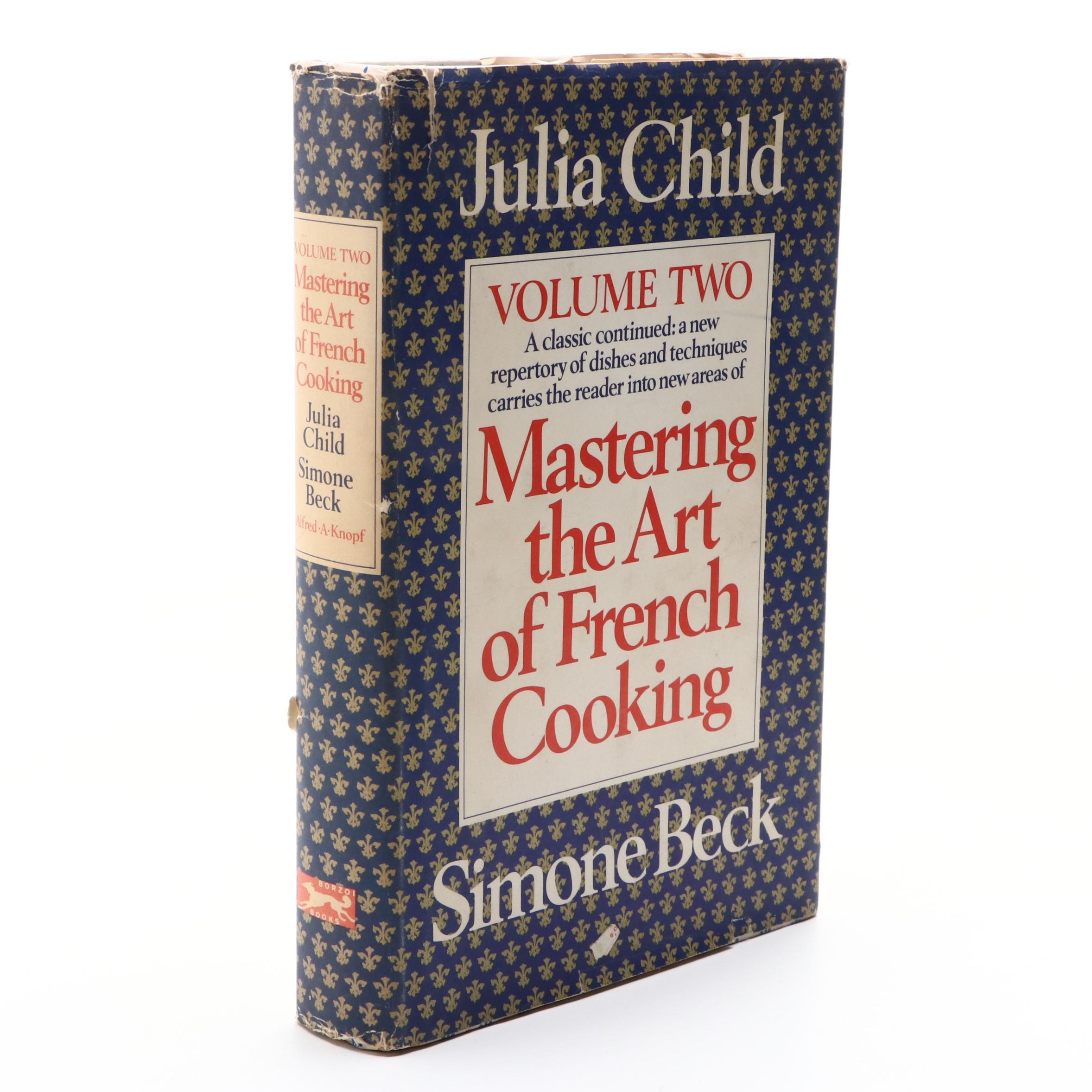 Double Signed "Mastering the Art of French Cooking" Vol. II by Child and Beck