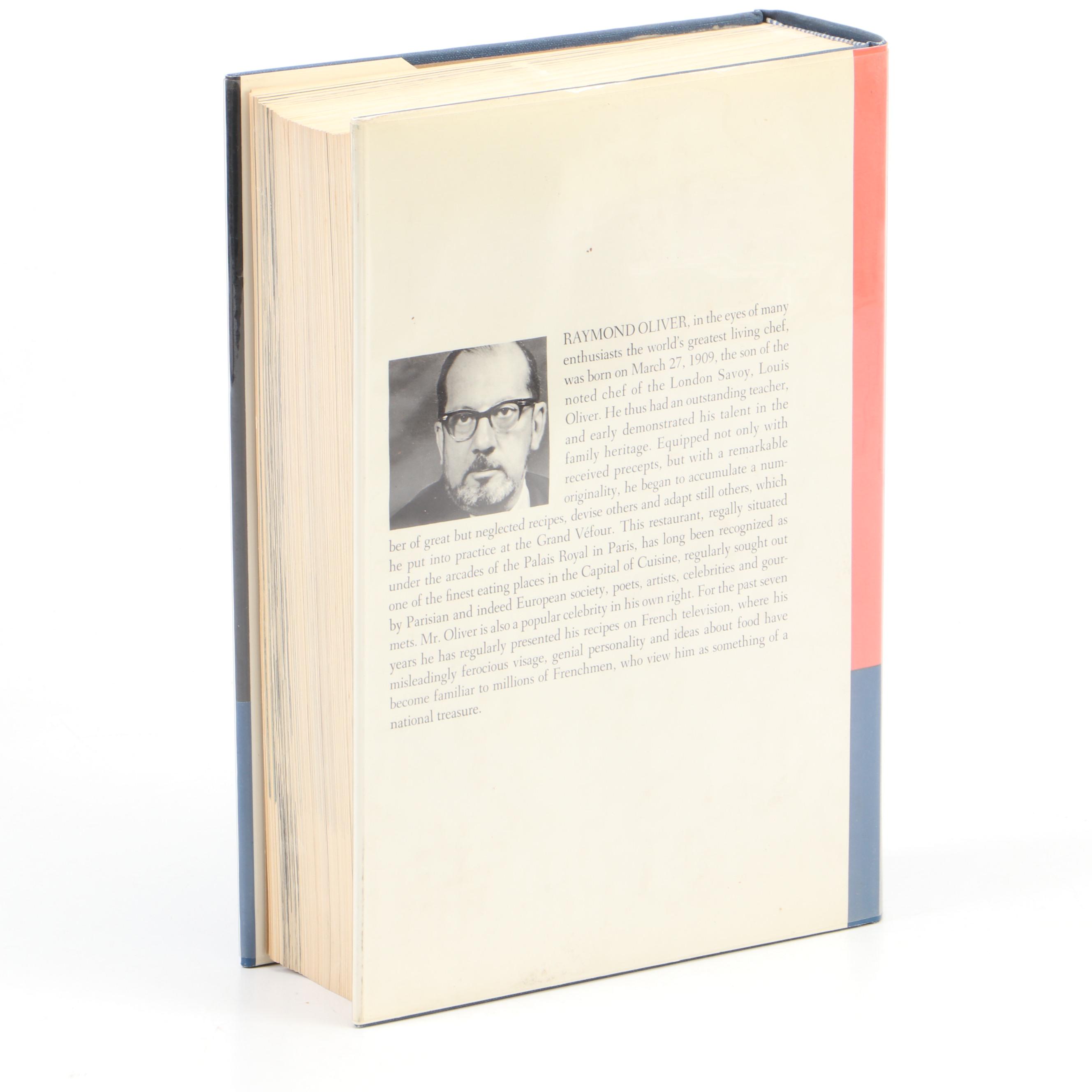 Signed "La Cuisine: Secrets of Modern French Cooking" by Raymond Oliver, 1969