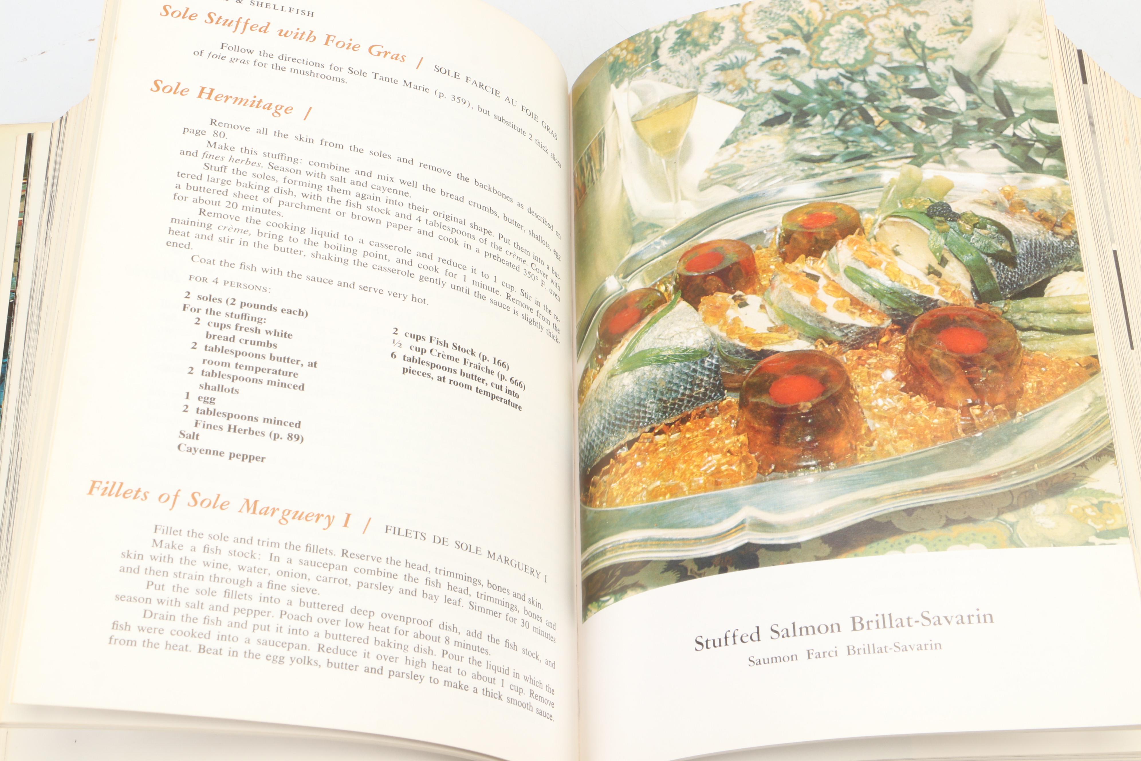 Signed "La Cuisine: Secrets of Modern French Cooking" by Raymond Oliver, 1969