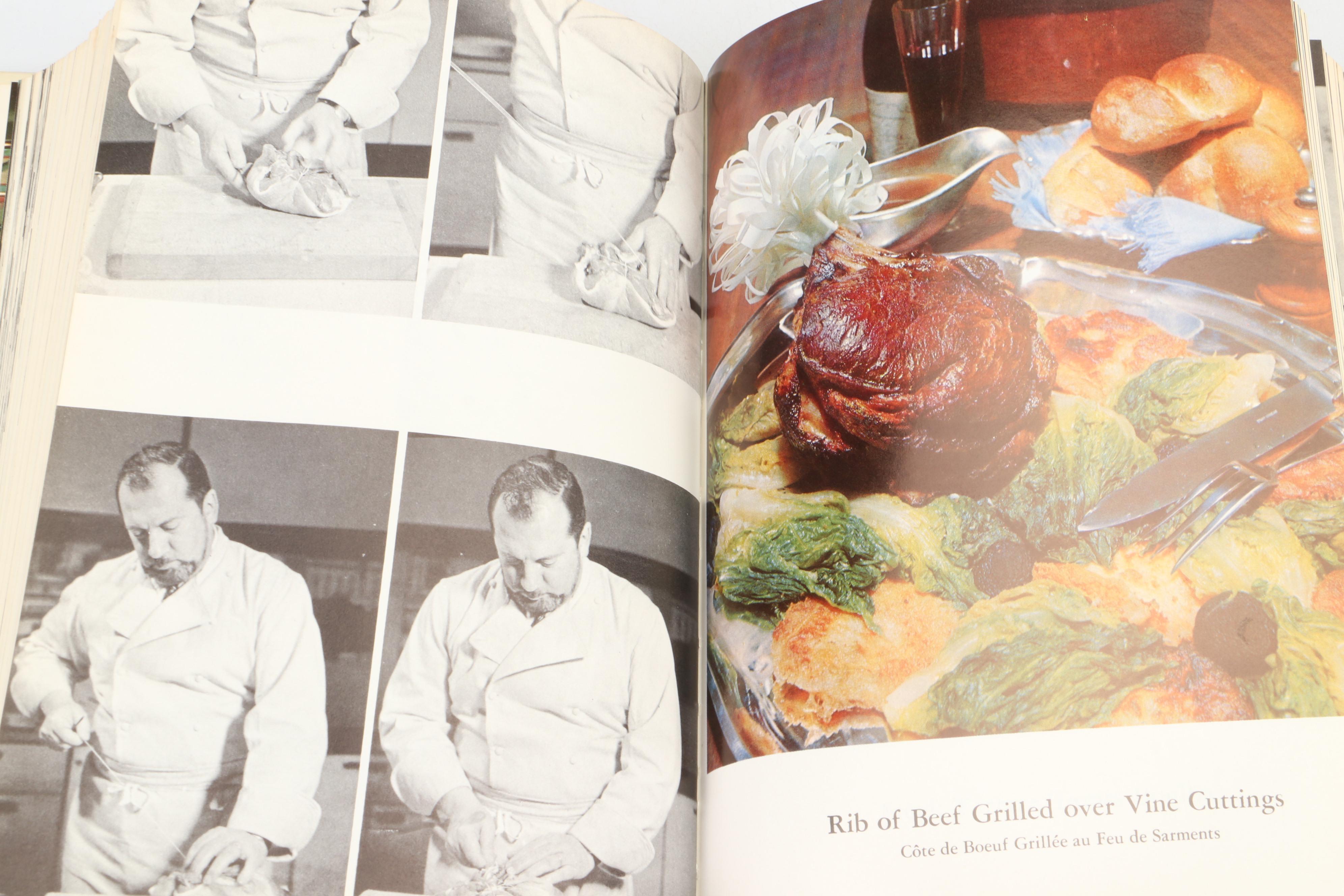 Signed "La Cuisine: Secrets of Modern French Cooking" by Raymond Oliver, 1969