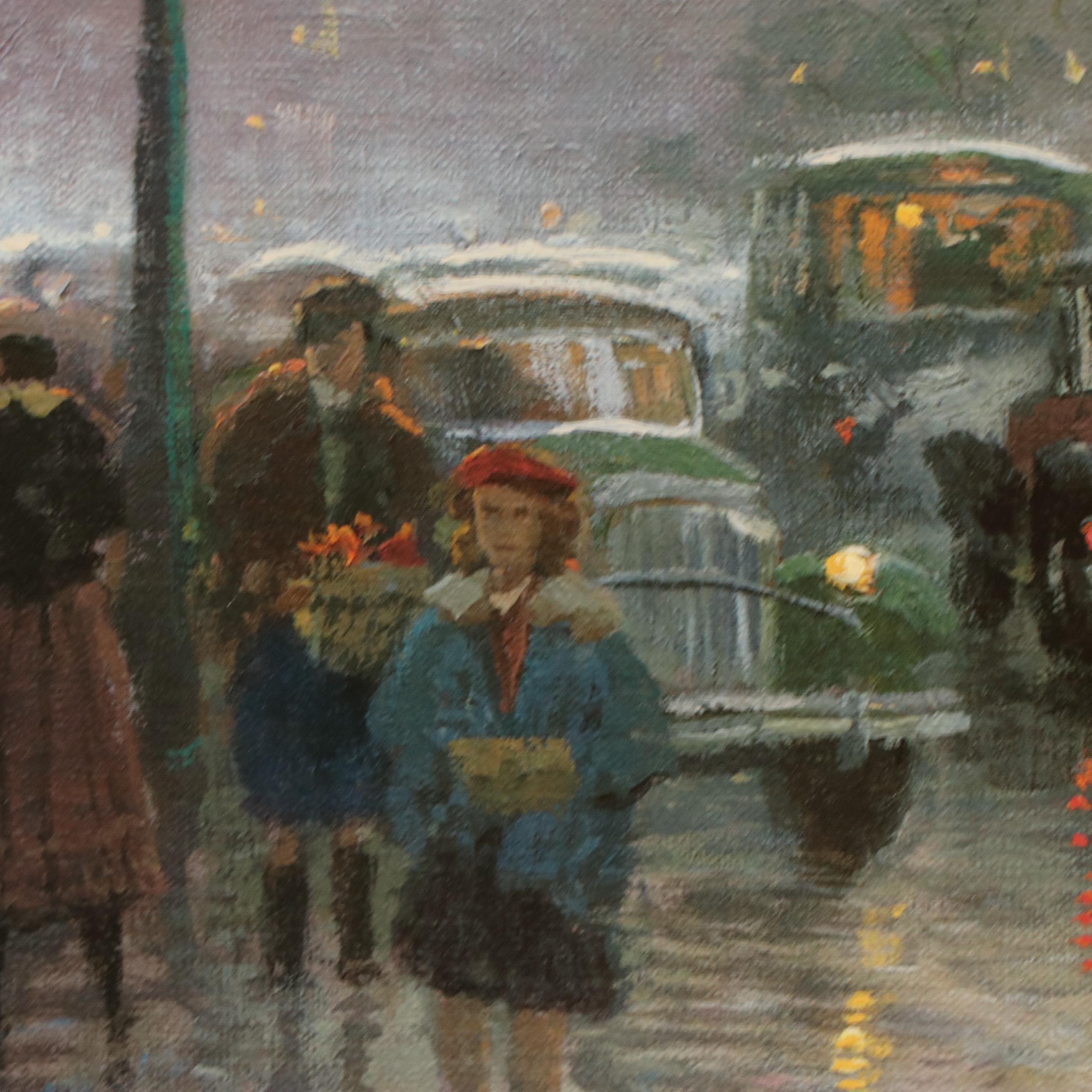 Thomas Kinkade Giclée Print on Canvas "Boulevard Lights, Paris"