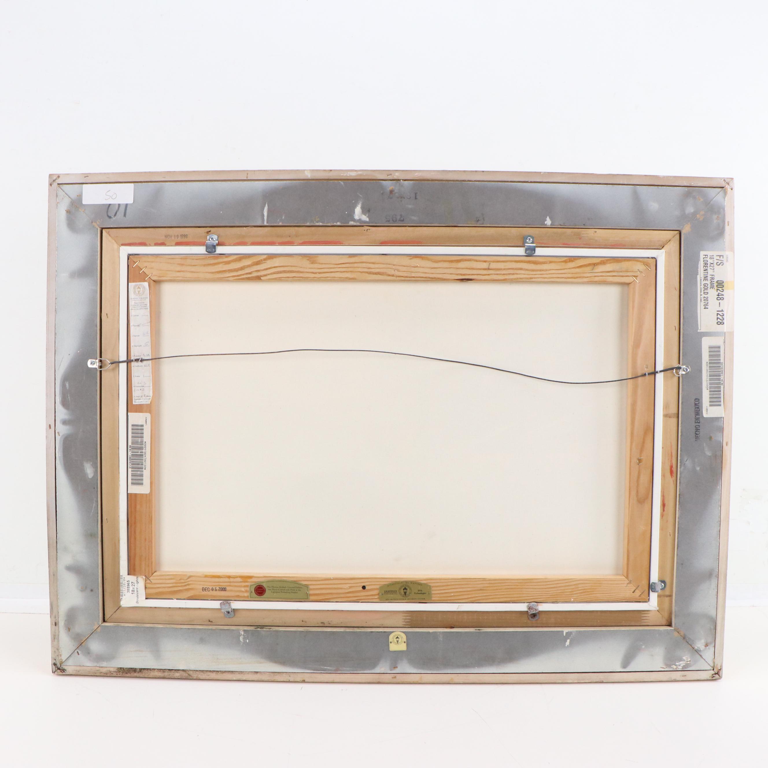 Thomas Kinkade Giclée Print on Canvas "Boulevard Lights, Paris"