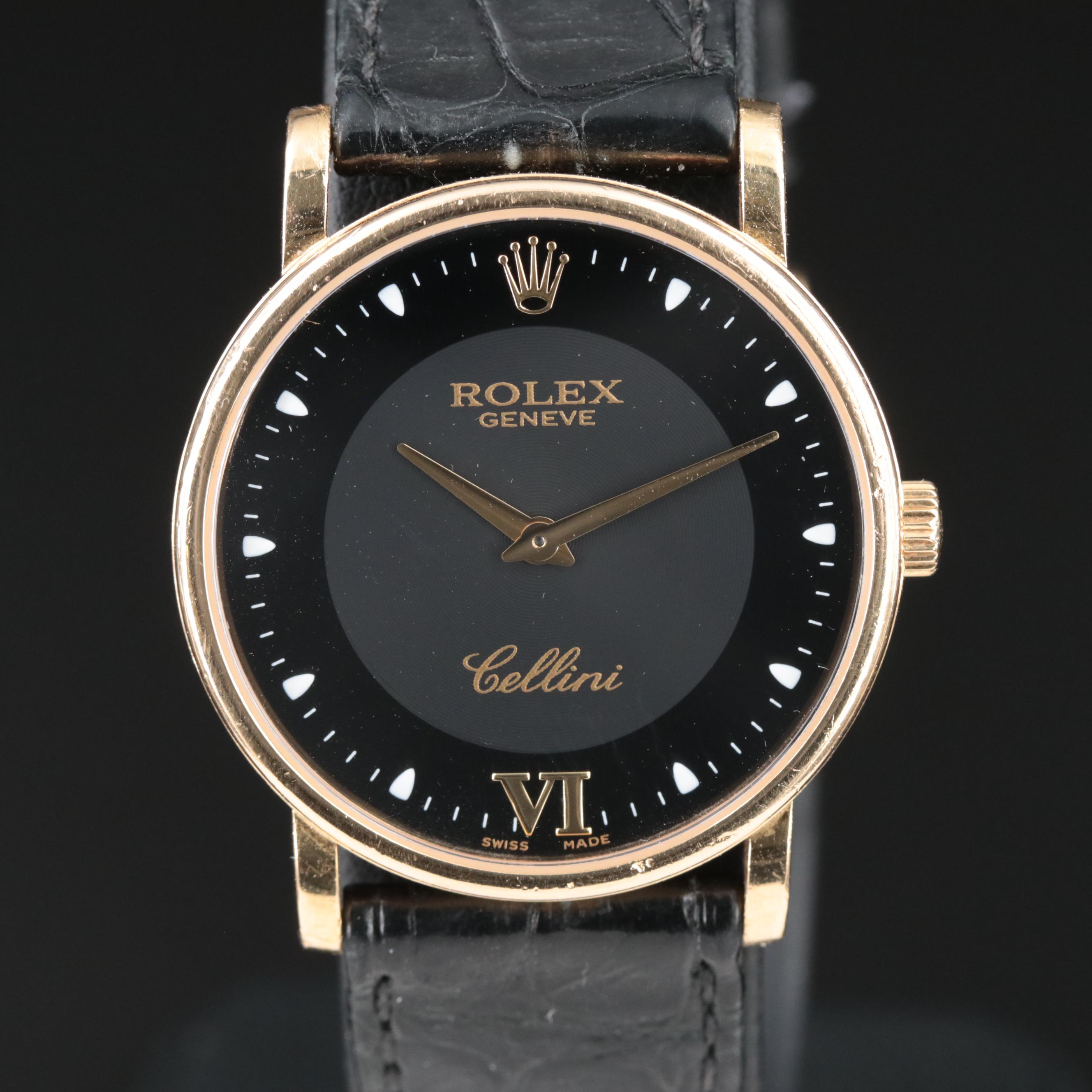 1990s 18K Rolex Cellini Classic Watch