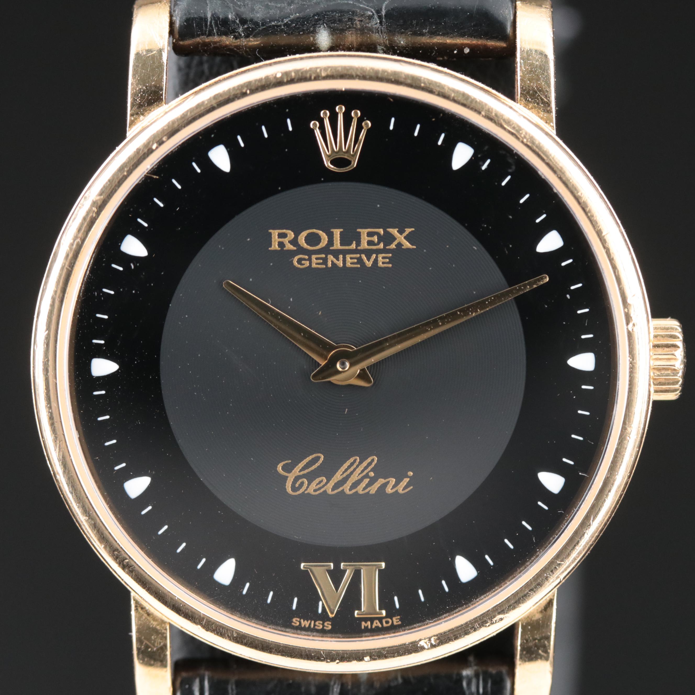 1990s 18K Rolex Cellini Classic Watch
