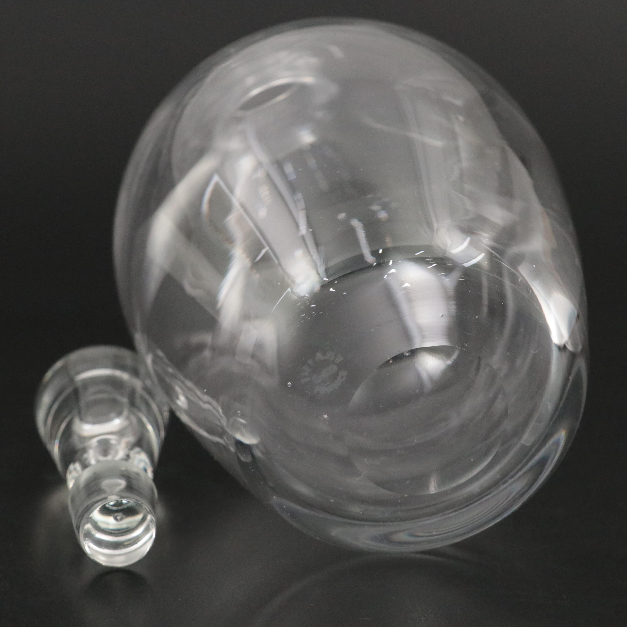 Tiffany & Co. Crystal Decanter and Orrefors "Belle" Crystal Vase