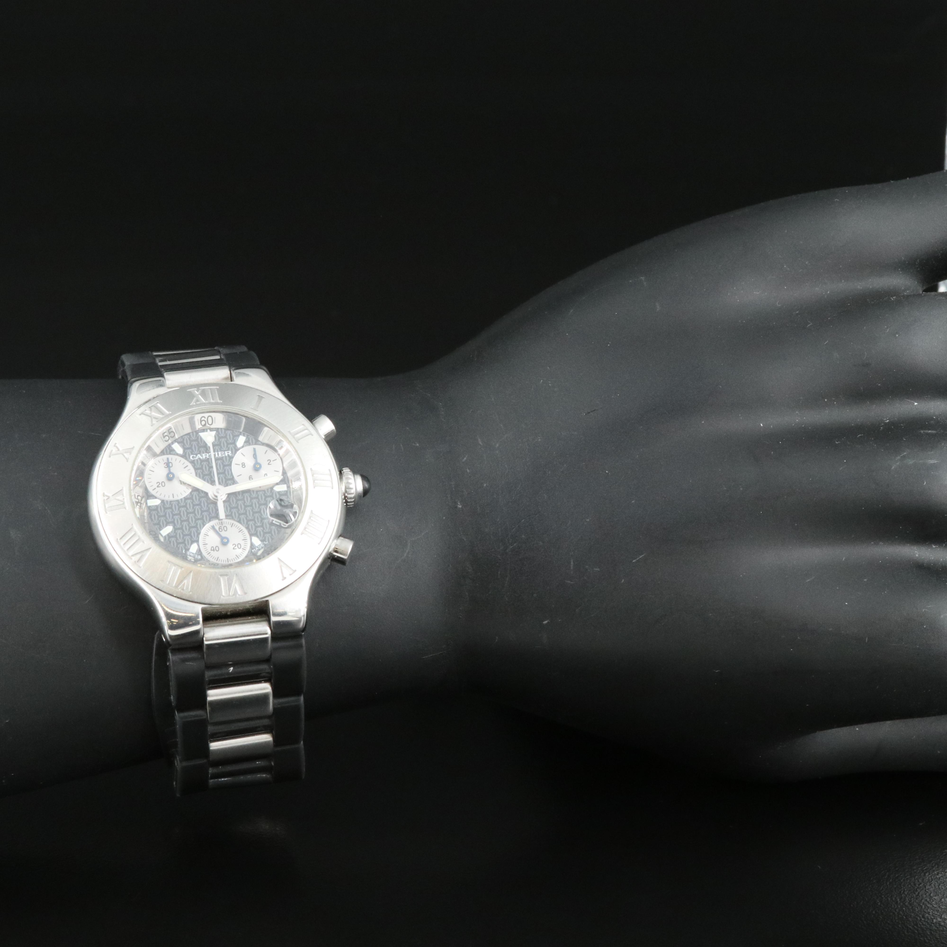 Cartier Chronoscaph 21 Stainless Steel Watch