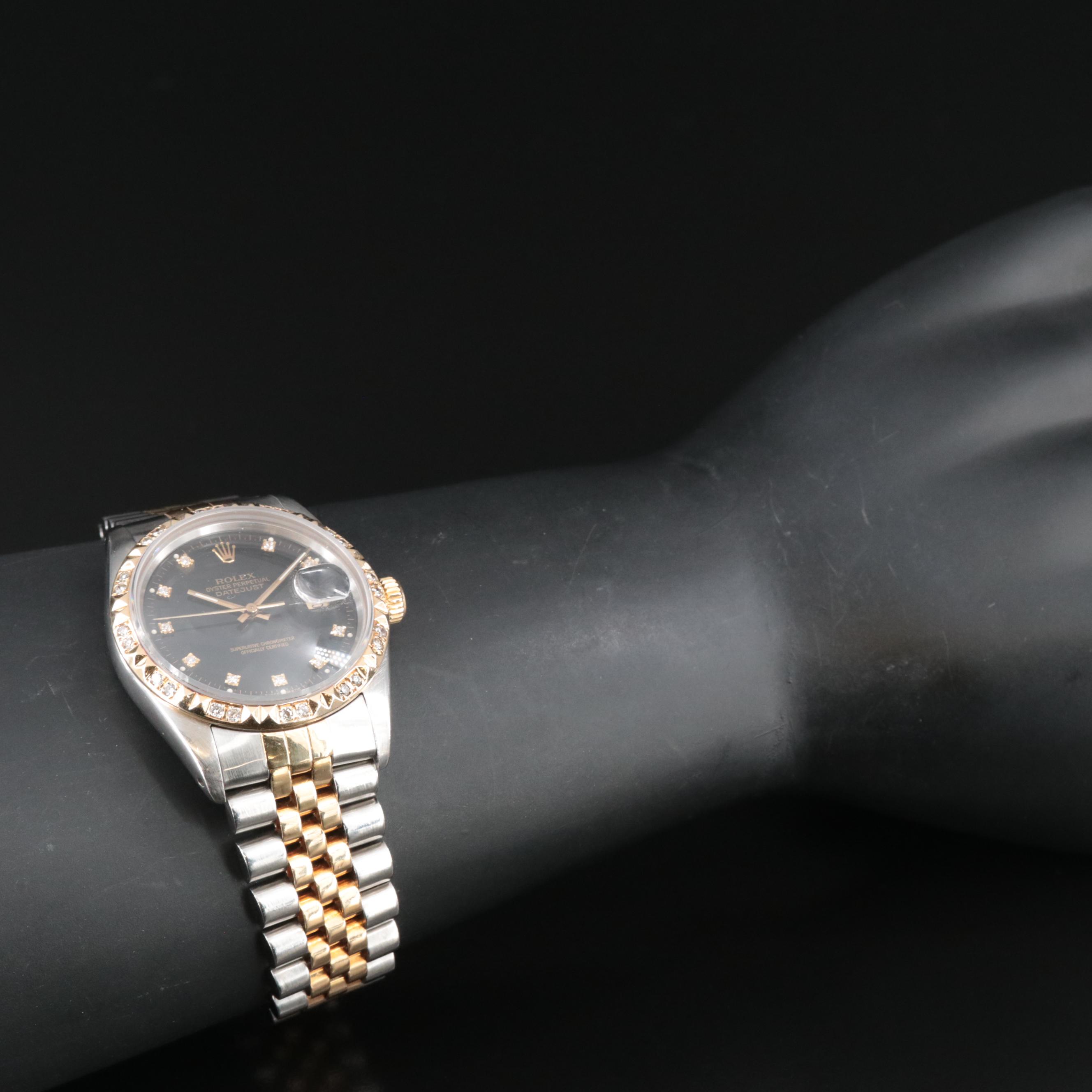 1987 Rolex Oyster Perpetual Diamond Datejust Watch