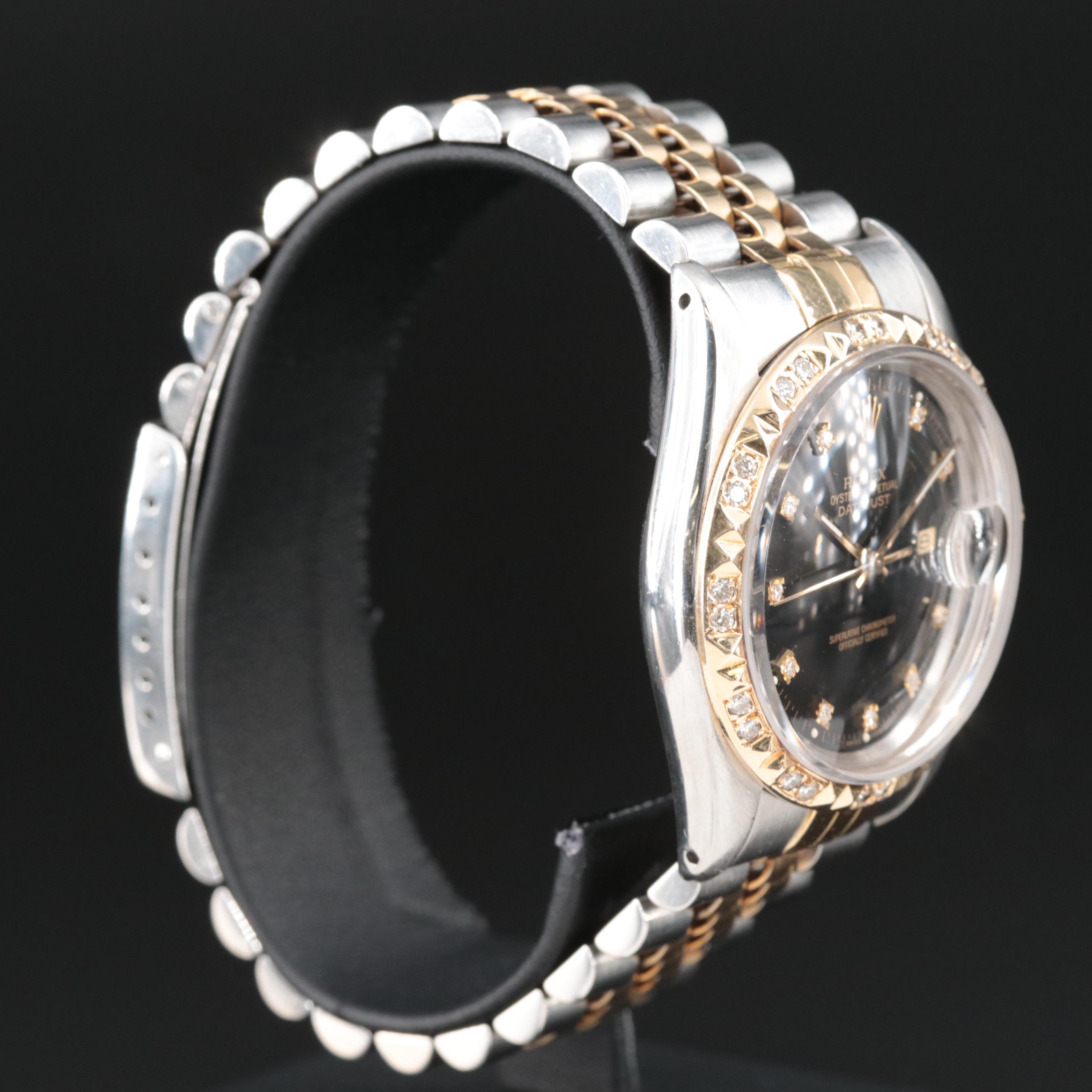 1987 Rolex Oyster Perpetual Diamond Datejust Watch