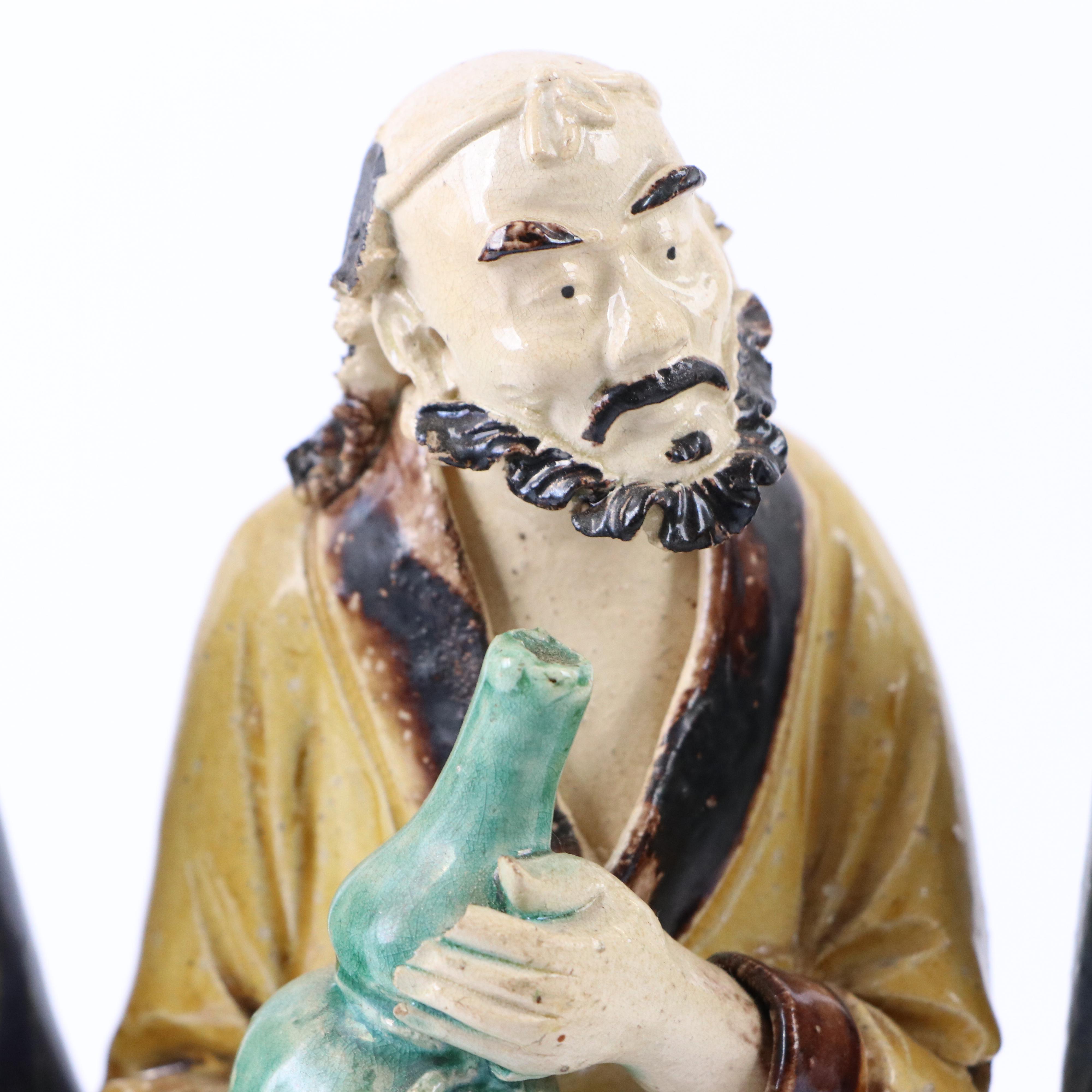 Chinese Shiwan Ware Pottery Figures