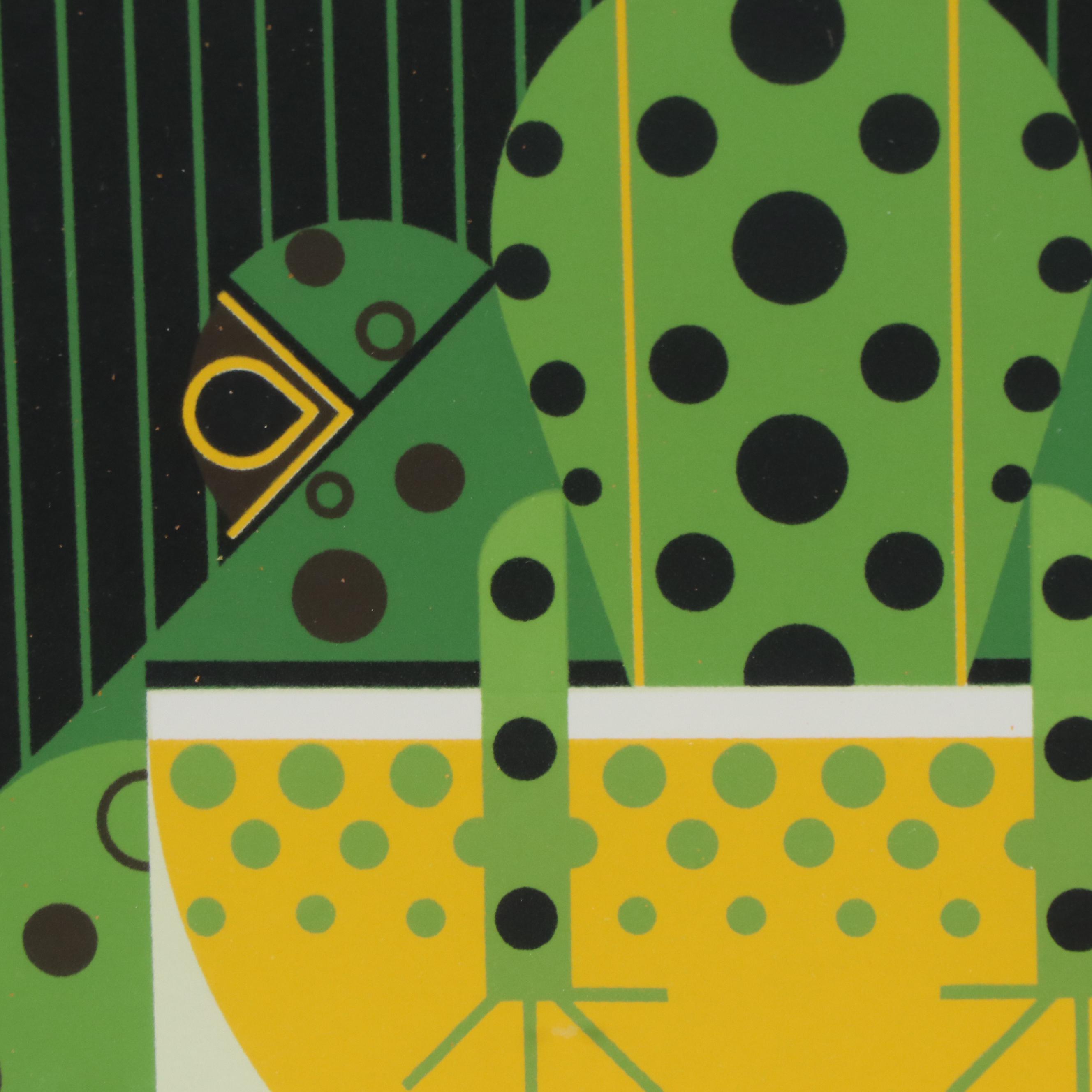 Charley Harper Serigraph "Frog Eats Frog"
