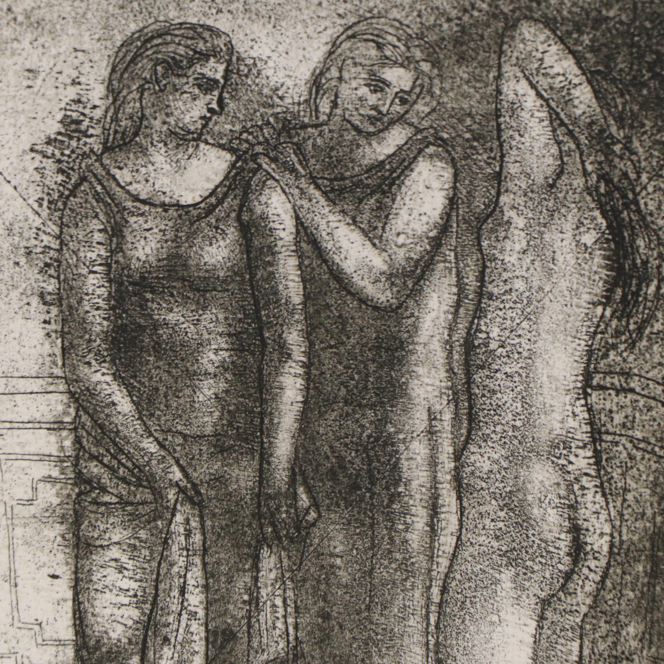 Pablo Picasso Restrike Etching "The Three Graces"