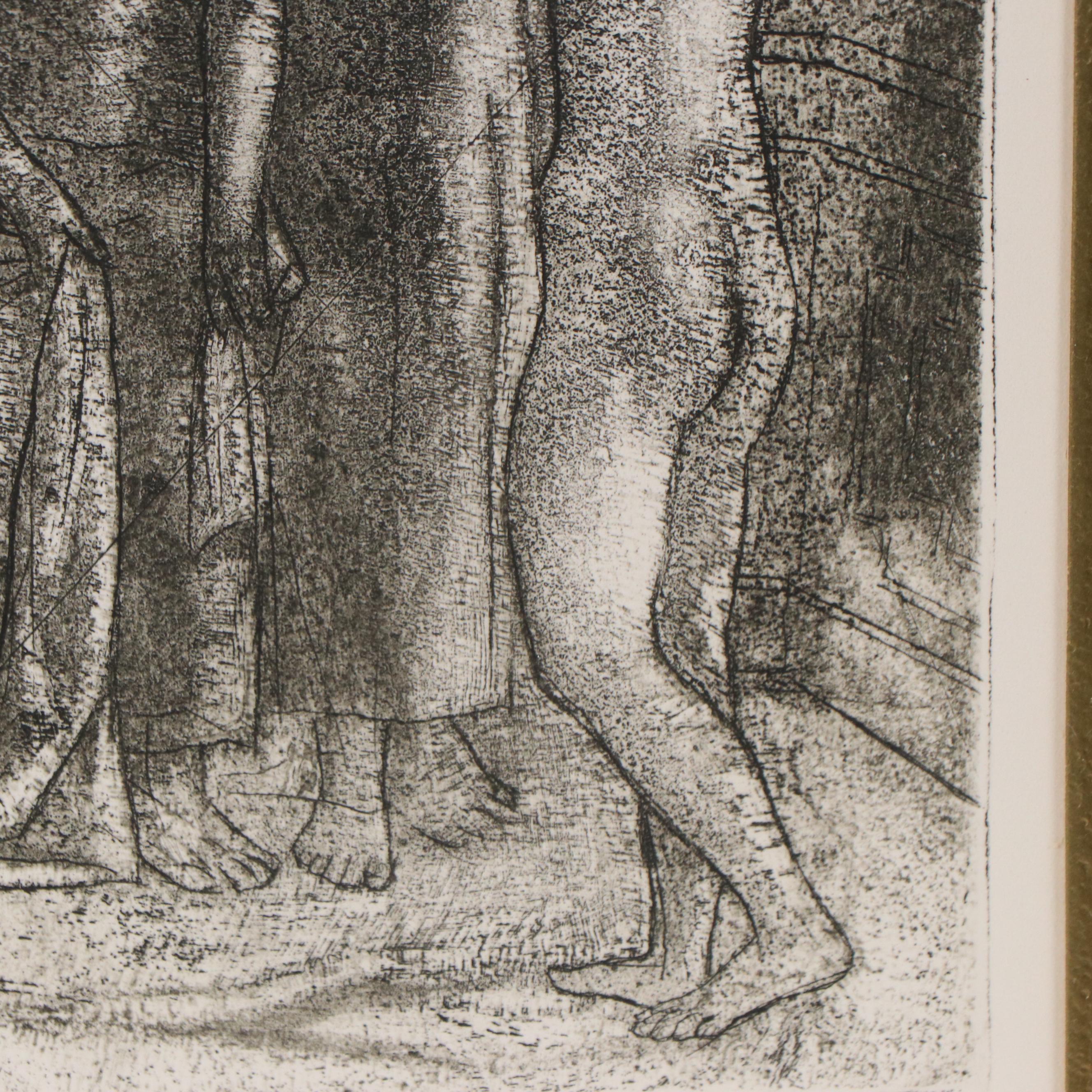 Pablo Picasso Restrike Etching "The Three Graces"