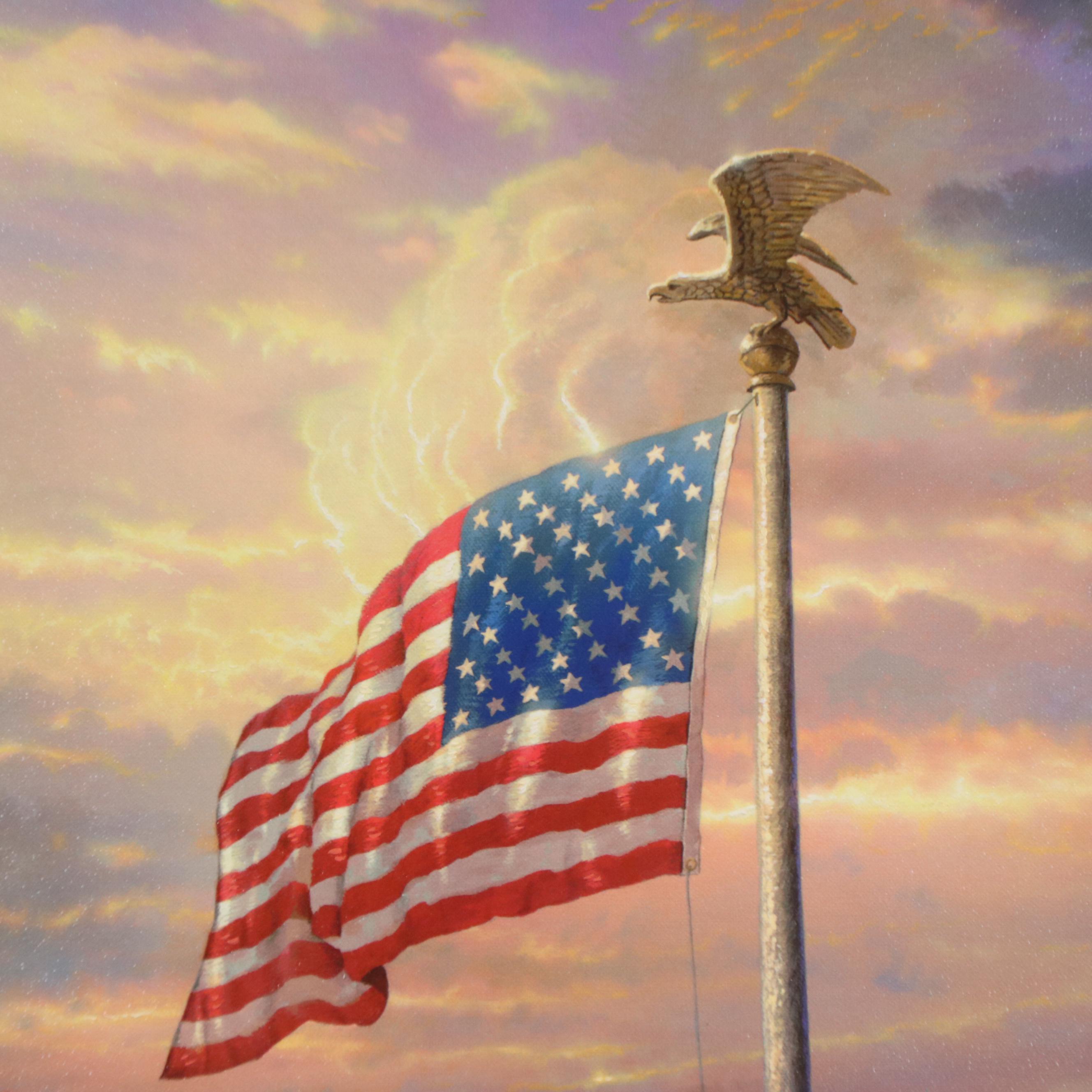 Thomas Kinkade Giclee Print "The Light of Freedom"
